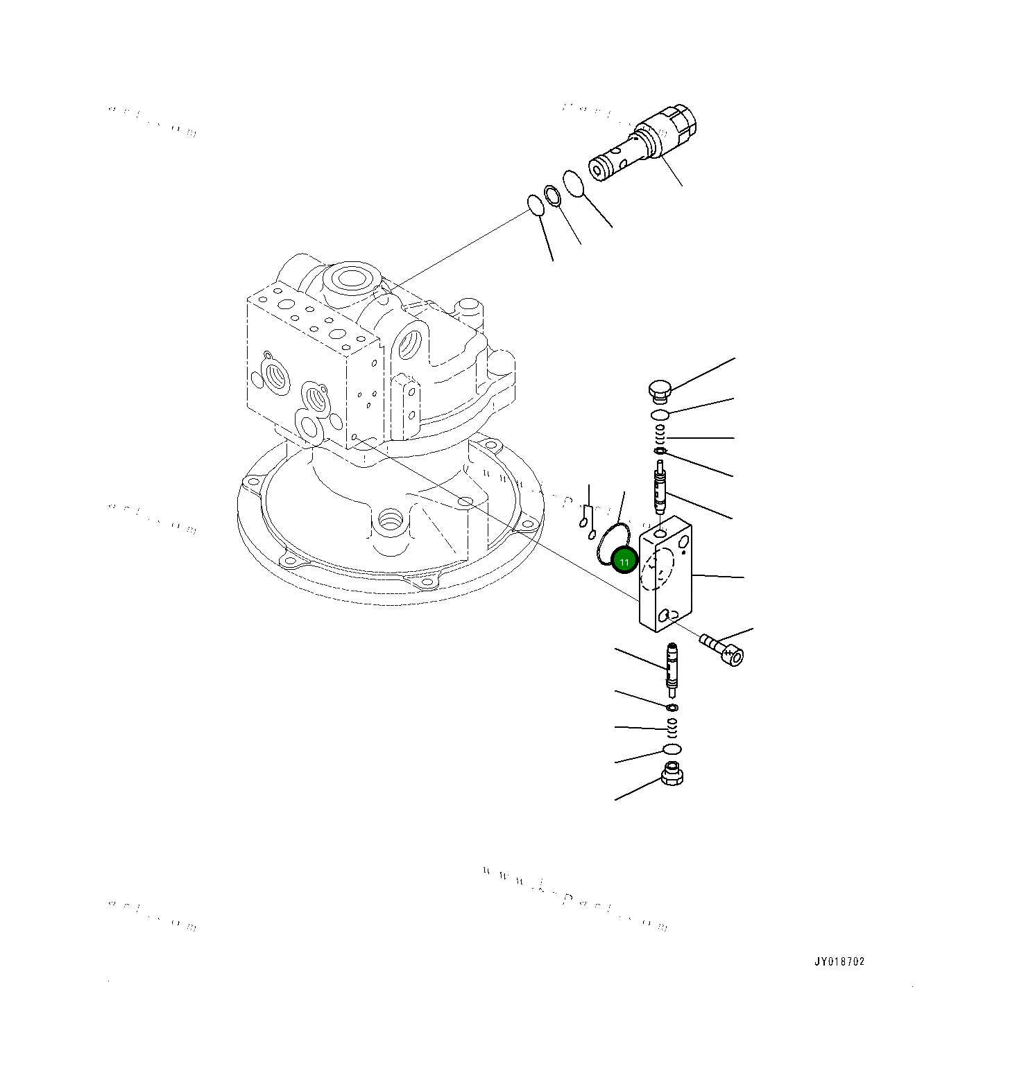 Кольцо уплотнительное (O-Ring) 07000B3042 Komatsu