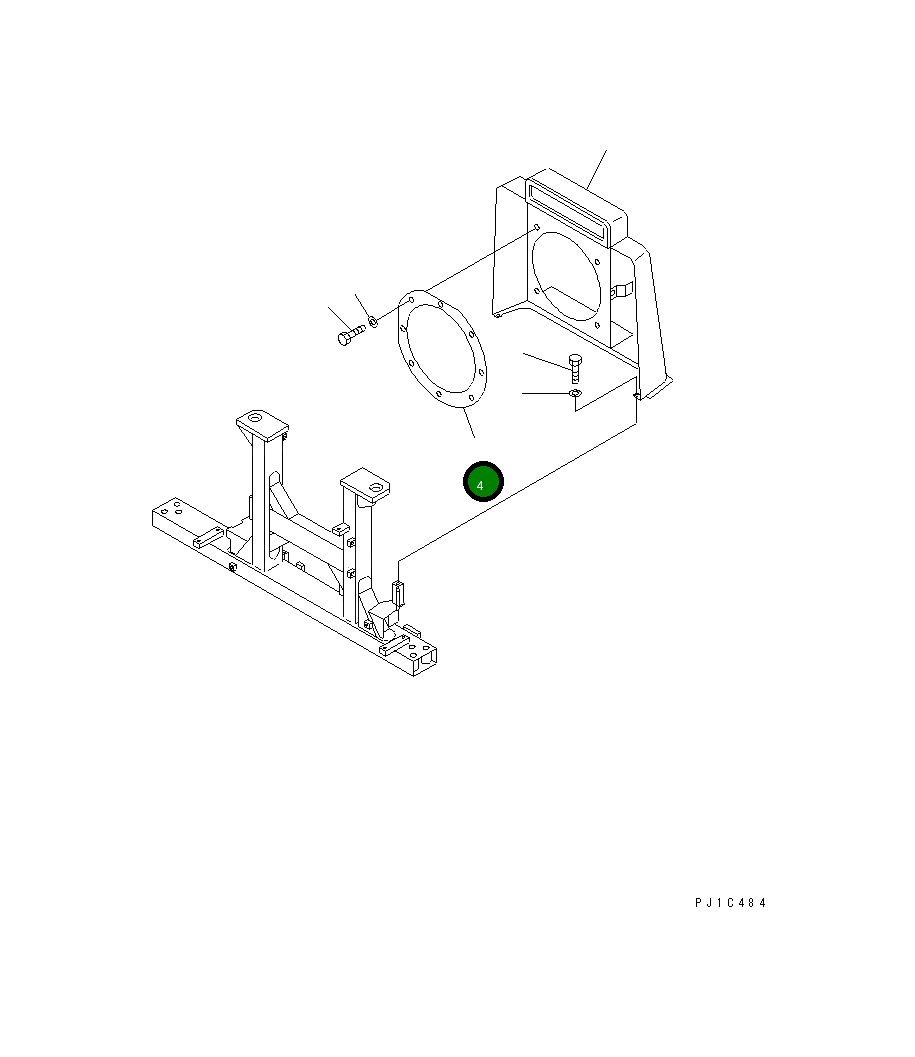 Крышка 17M-54-26540 Komatsu
