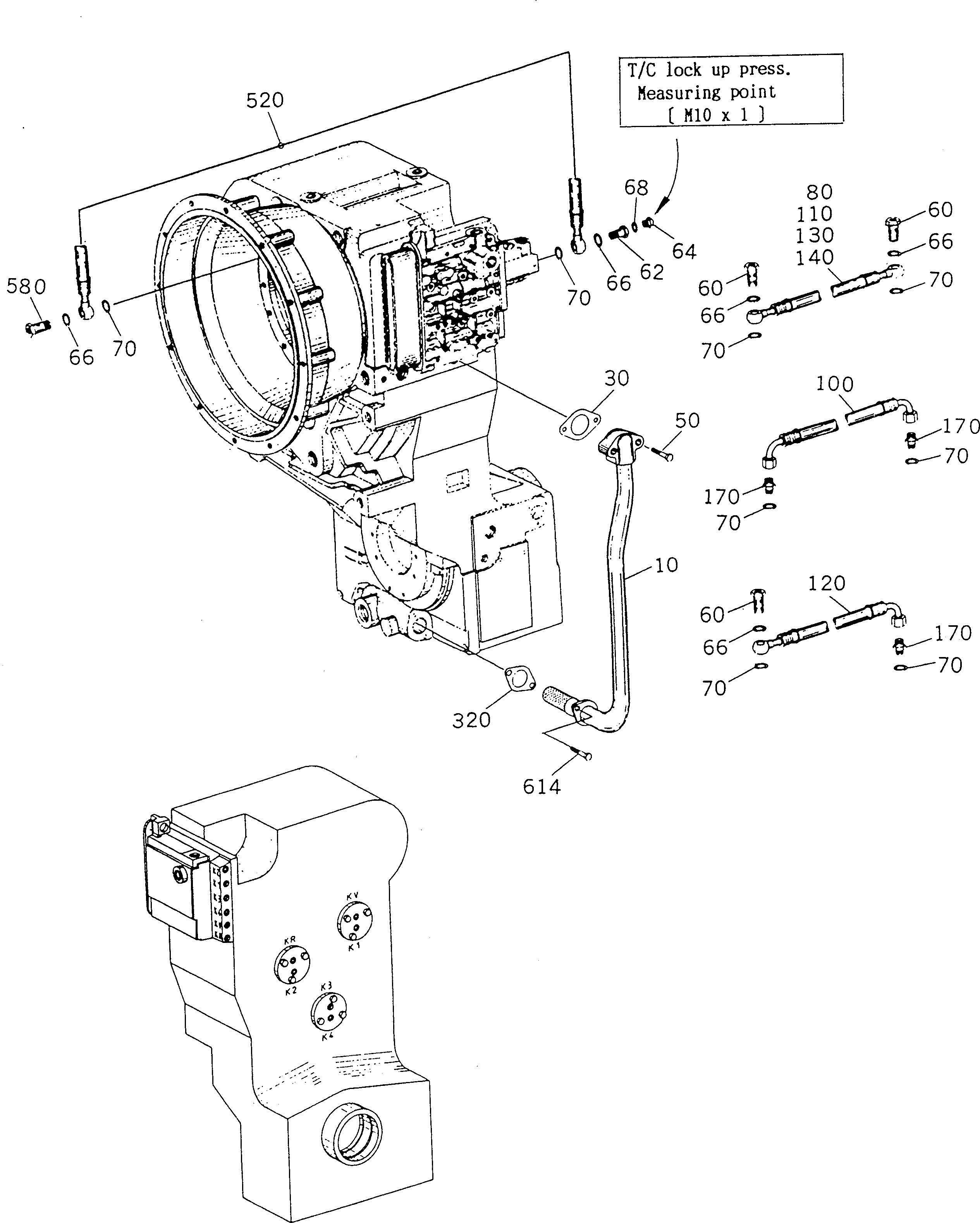 Кольцо уплотнительное (O-Ring) BW252127 Komatsu