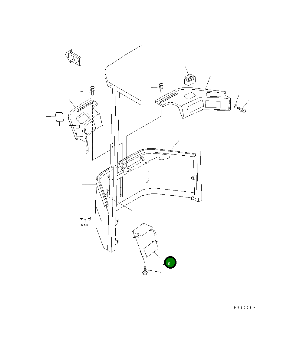 Крышка 417-56-21580 Komatsu