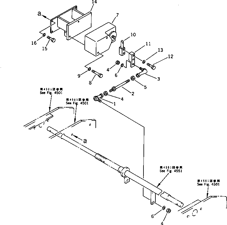 Болт 01010-50670  Komatsu