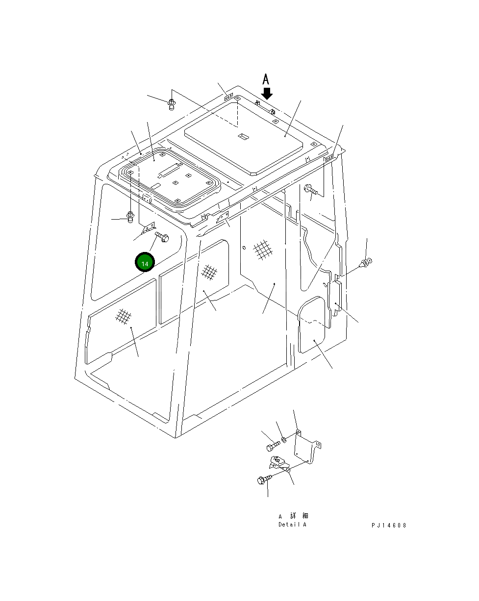Болт 01435-01016 Komatsu