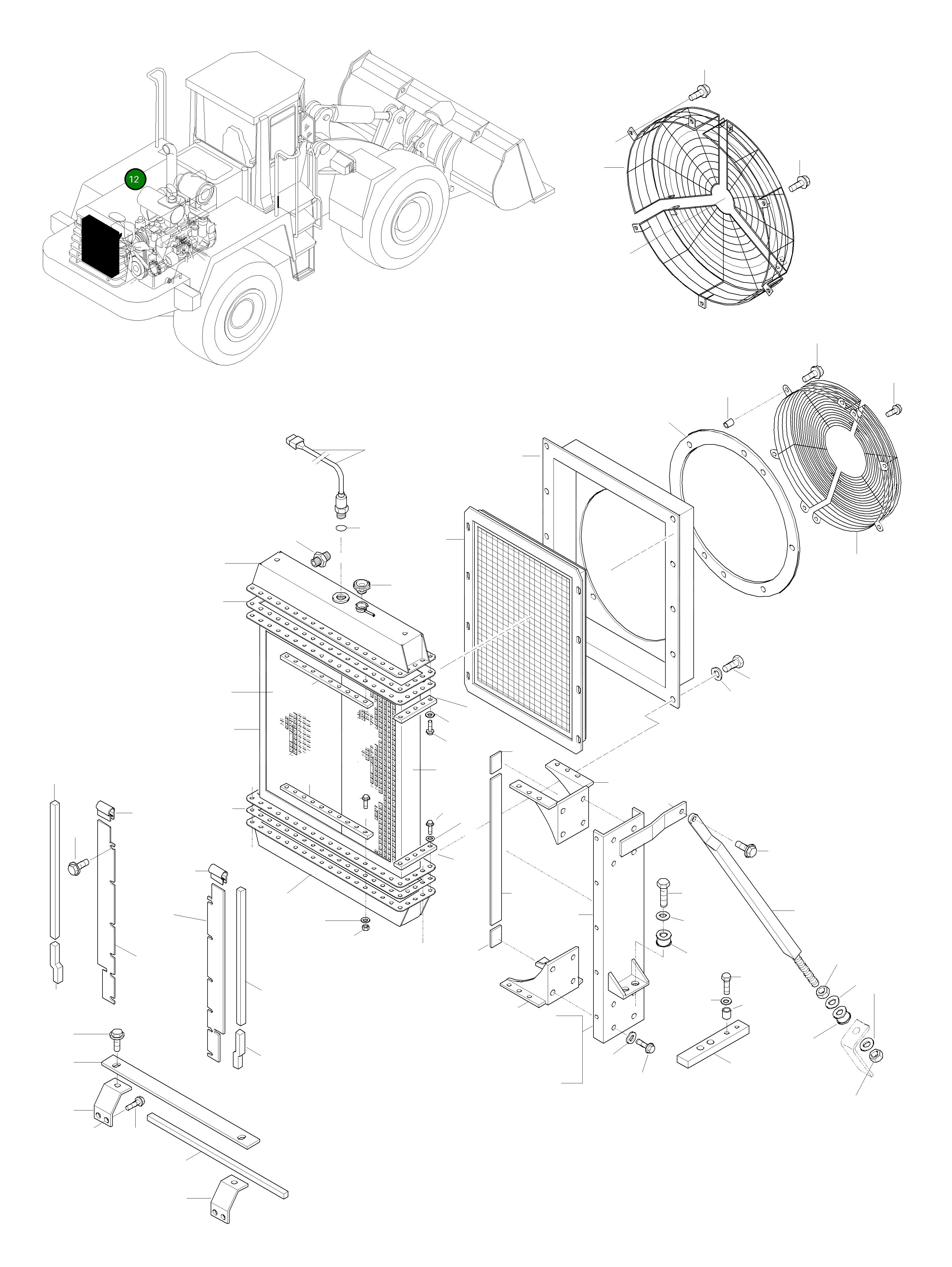 Крышка 421-03-H0P01 Komatsu
