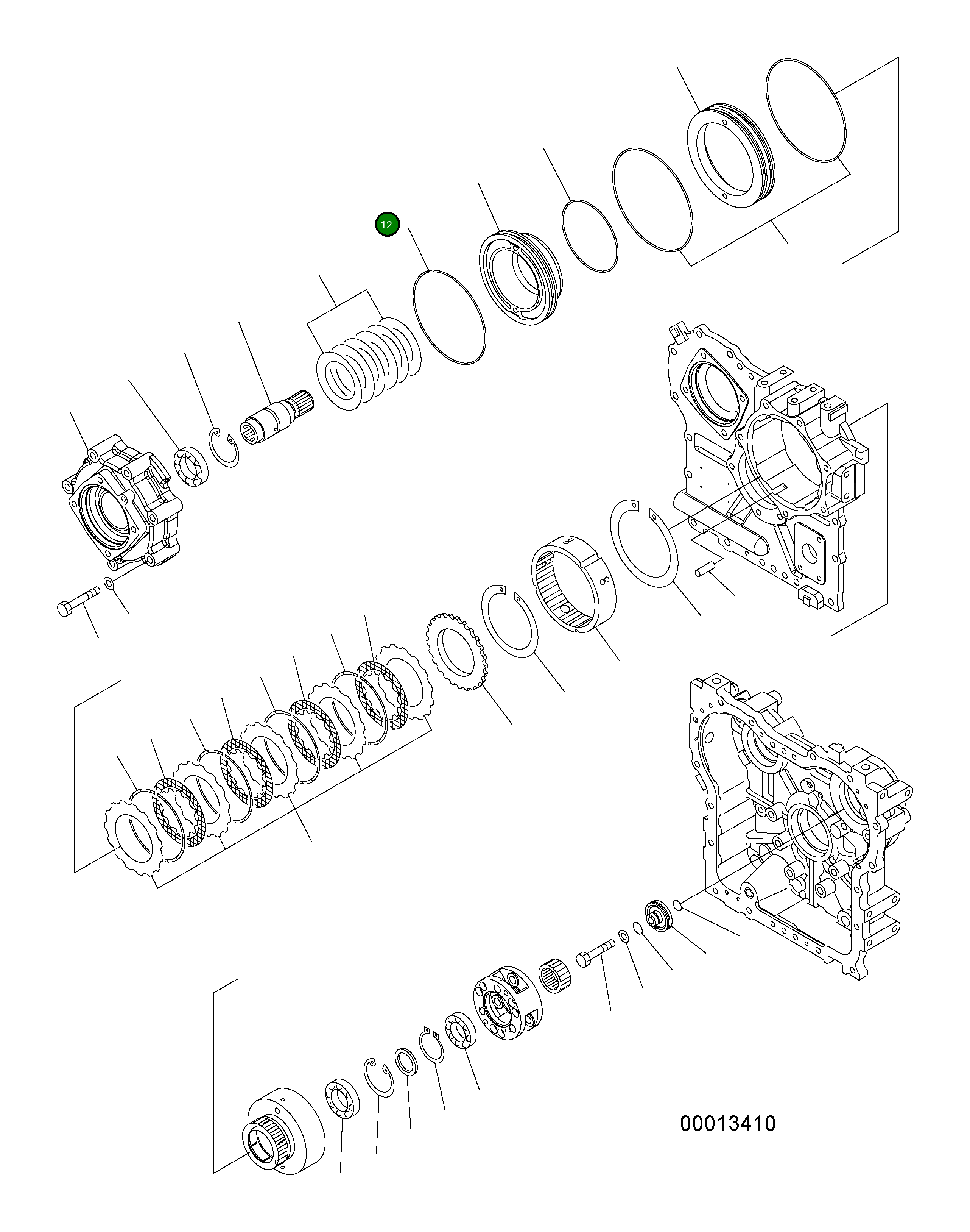 Кольцо уплотнительное (O-Ring) 07000-A6175 Komatsu