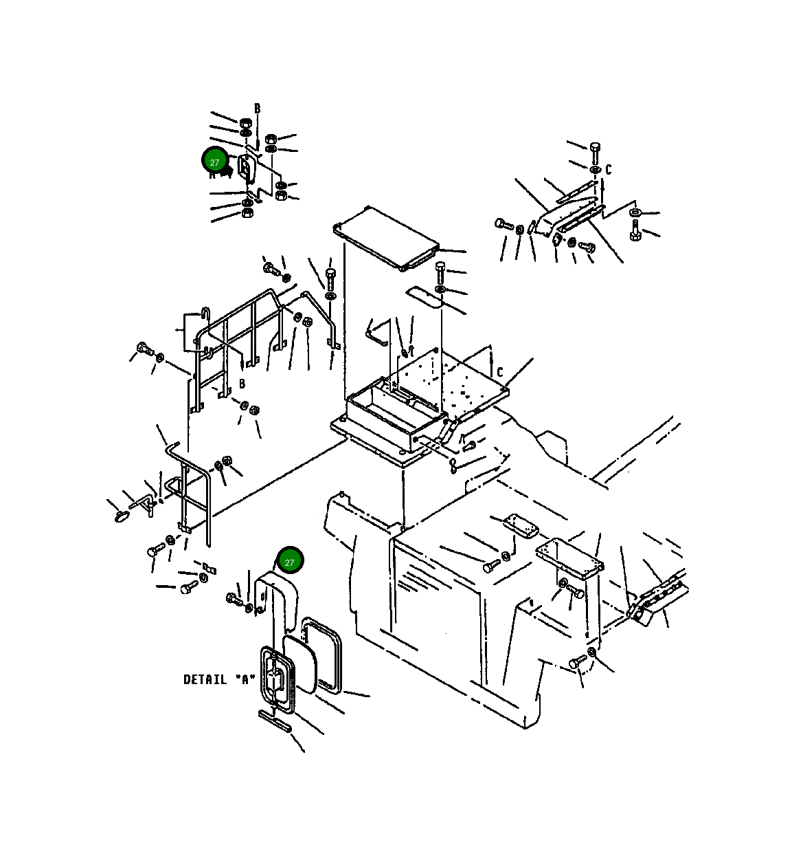 Крышка 561-54-67140 Komatsu