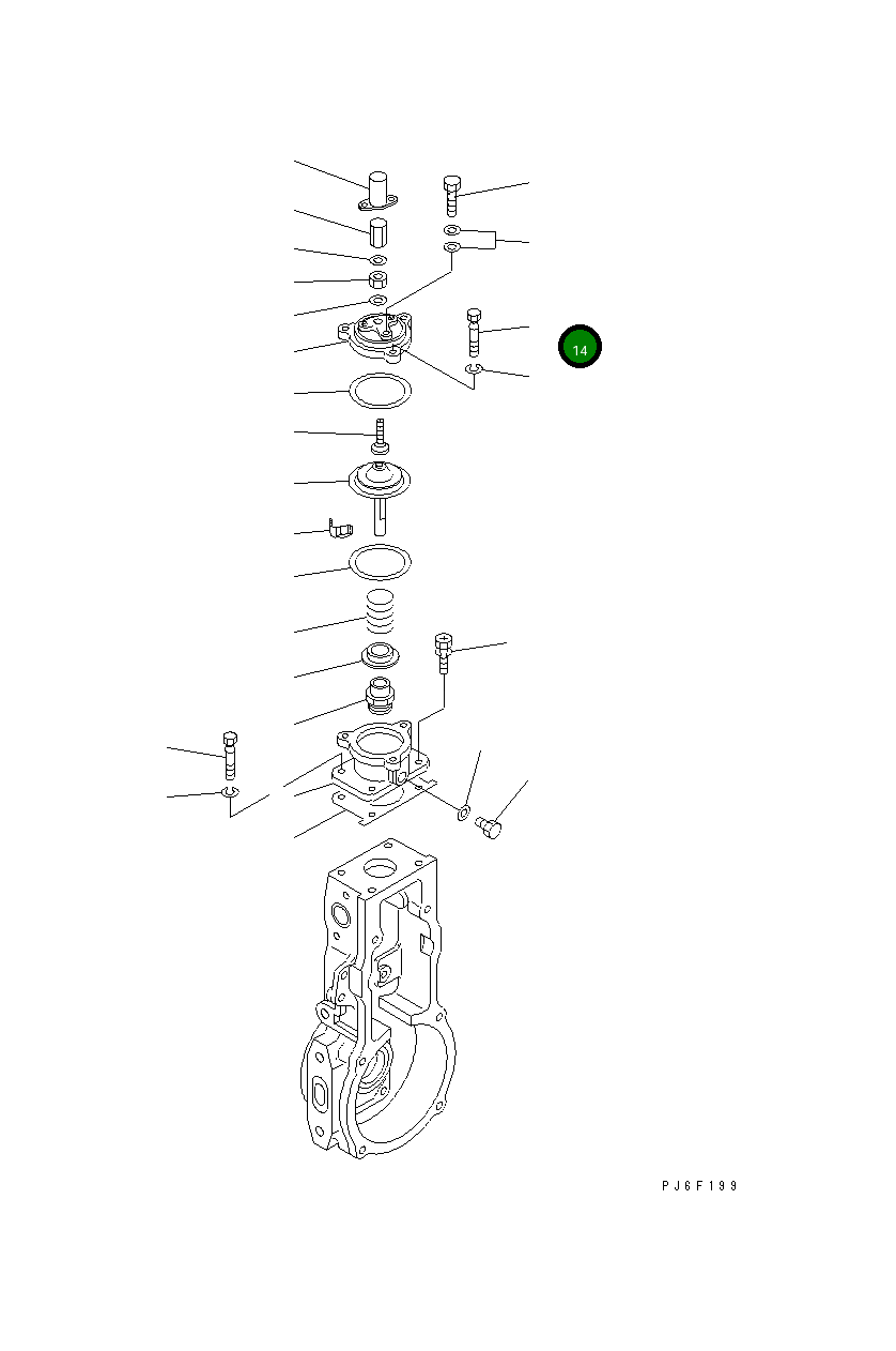 Болт DK154062-2900 Komatsu
