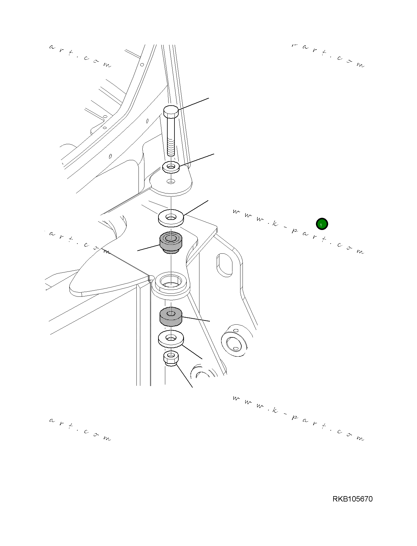Болт 37A-09-14662  Komatsu