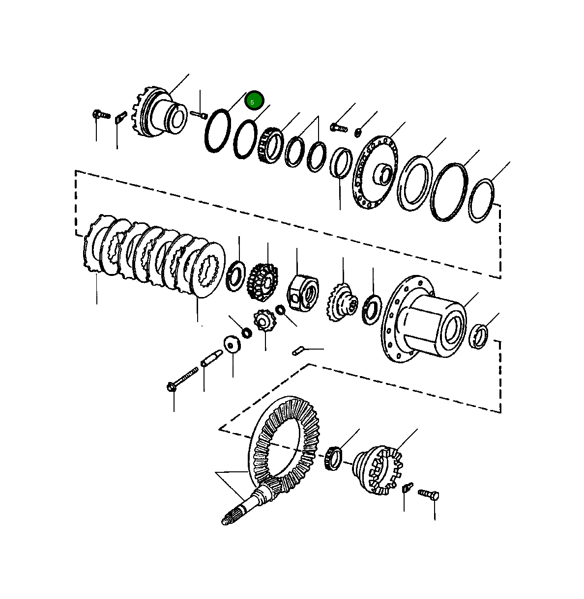 Кольцо 1439 322 H1 Komatsu