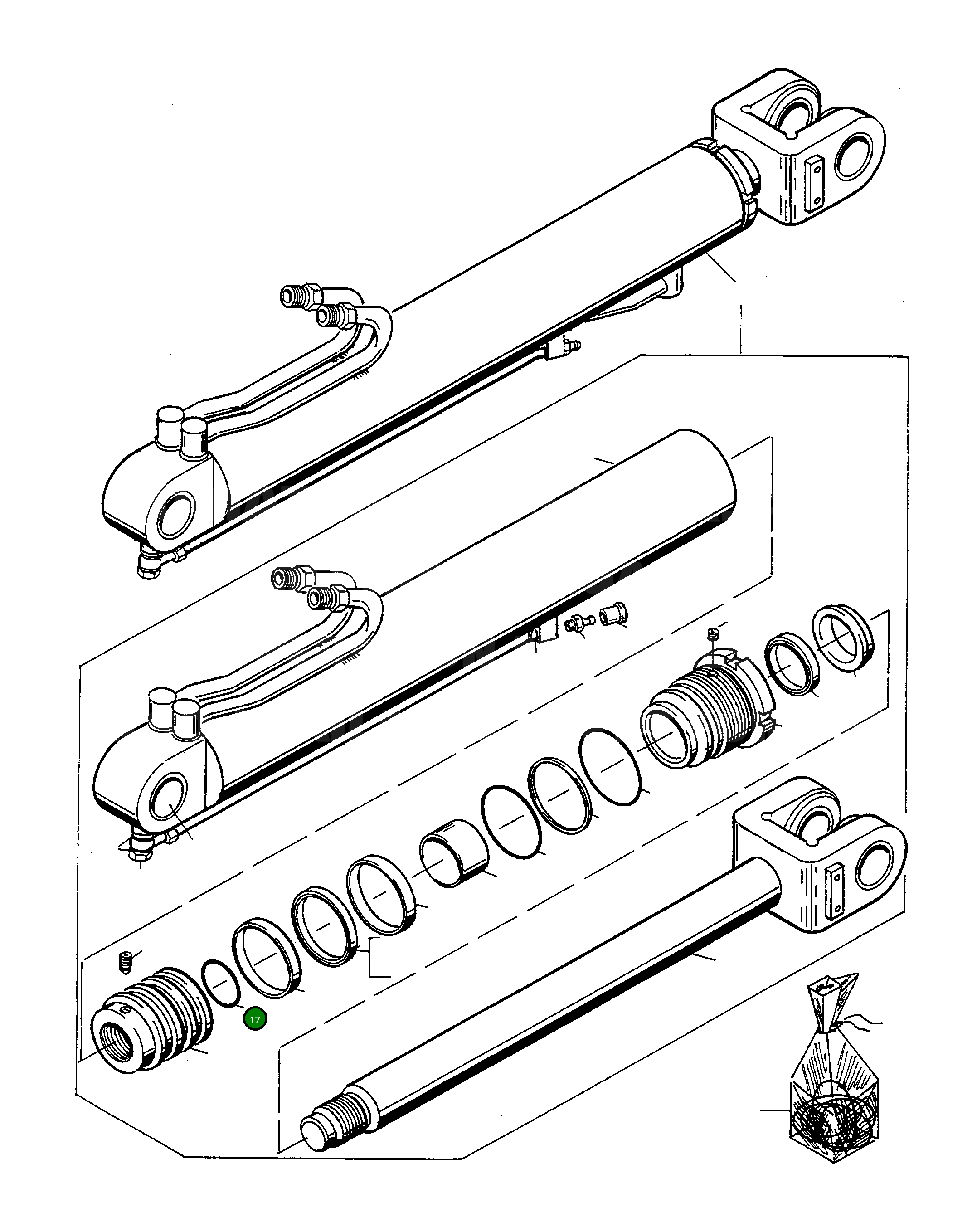 Кольцо уплотнительное (O-Ring) 4917411M1 Komatsu