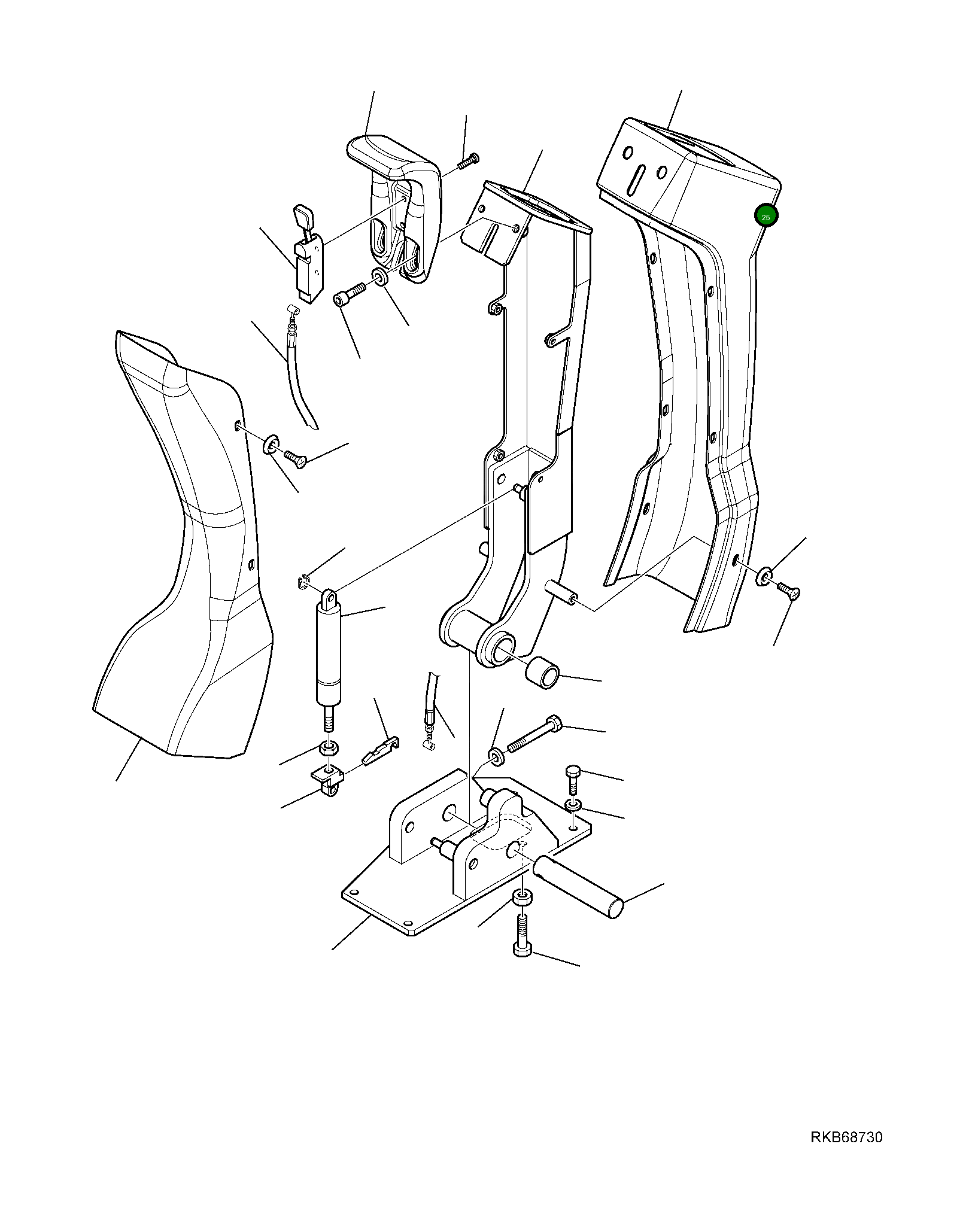 Крышка 42N-56-12121  Komatsu