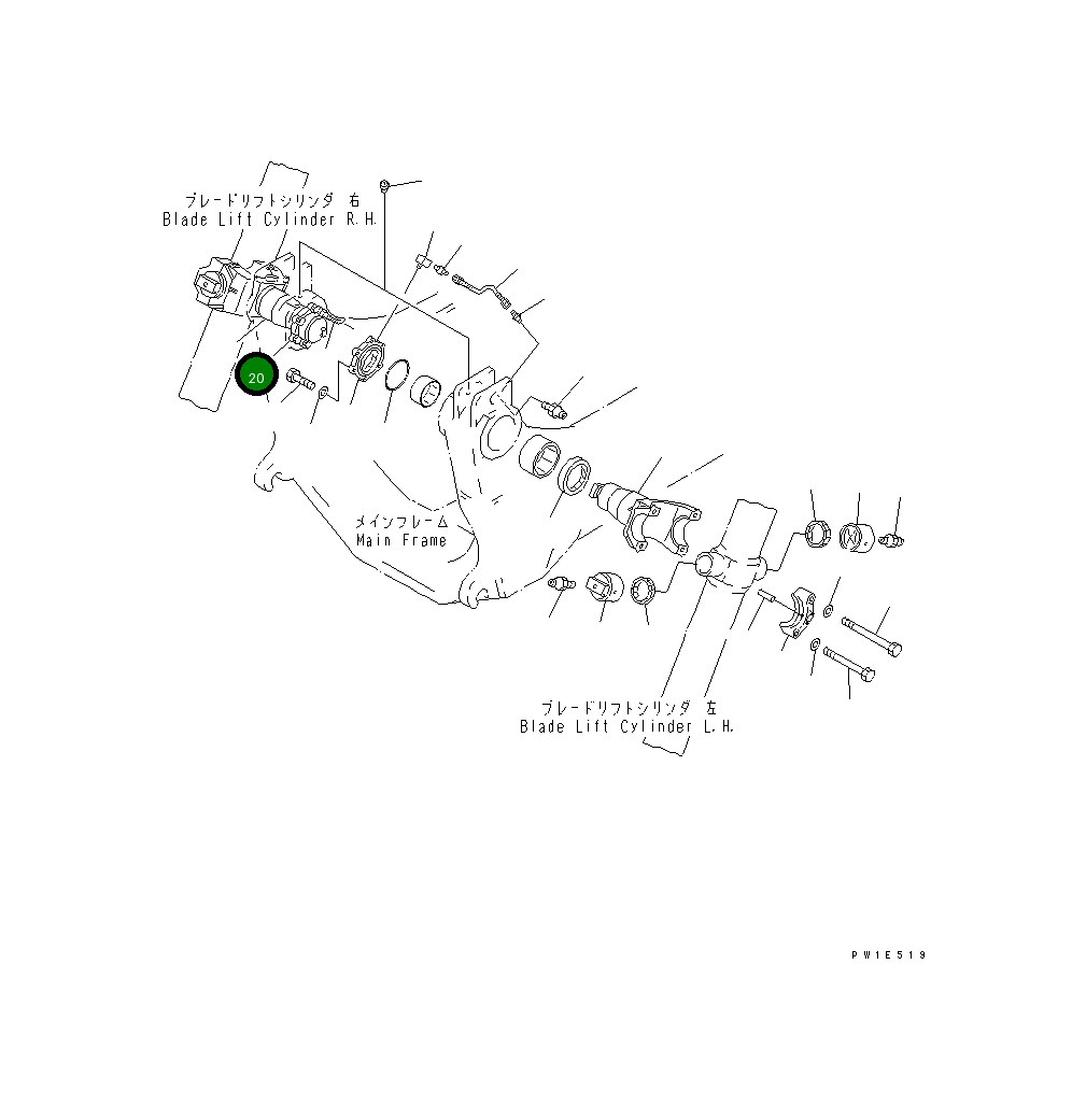 Крышка 19M-61-11121 Komatsu