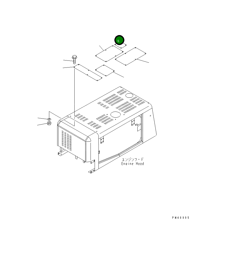 Крышка 419-Z03-2150 Komatsu