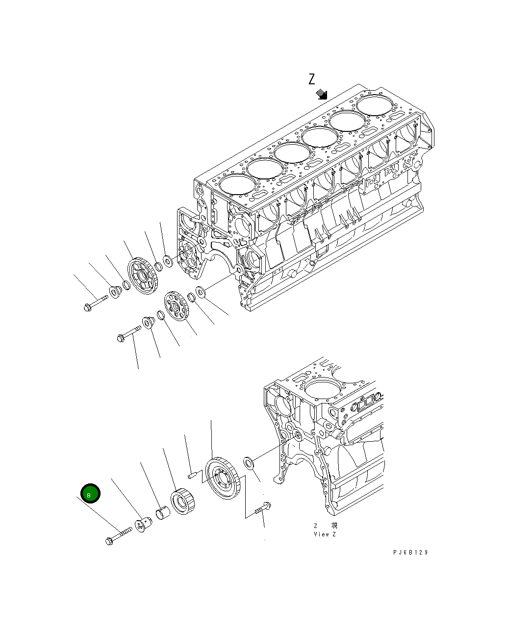 Болт 6240-21-2430  Komatsu