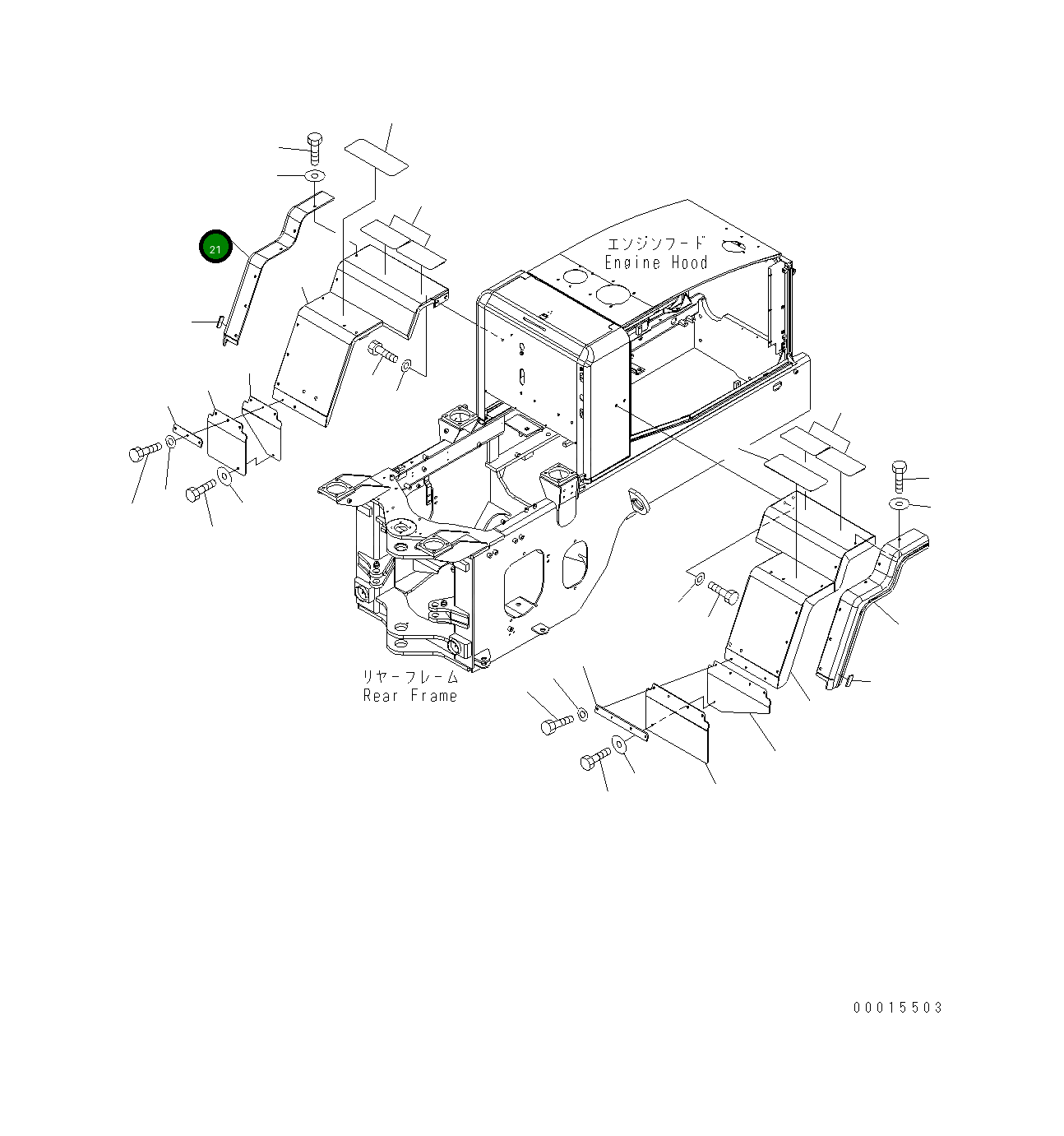 Крышка 417-54-31340 Komatsu