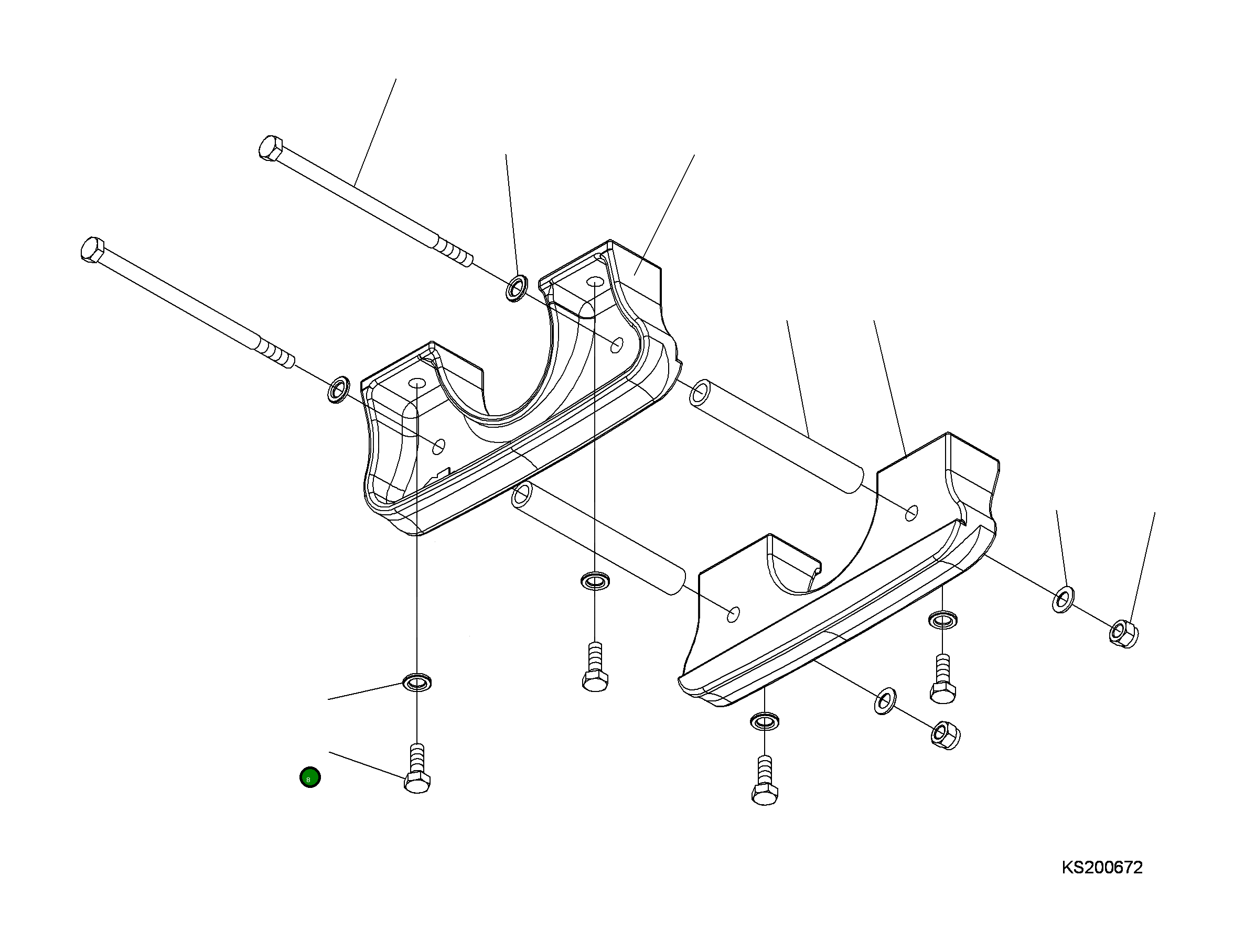 Болт 207-30-KC290  Komatsu