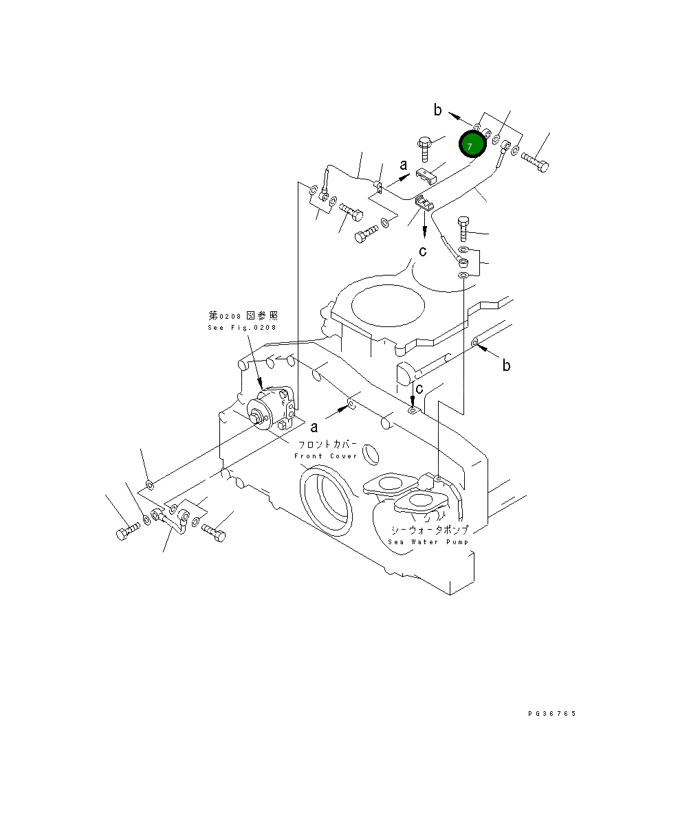 Болт 01435-20630 Komatsu