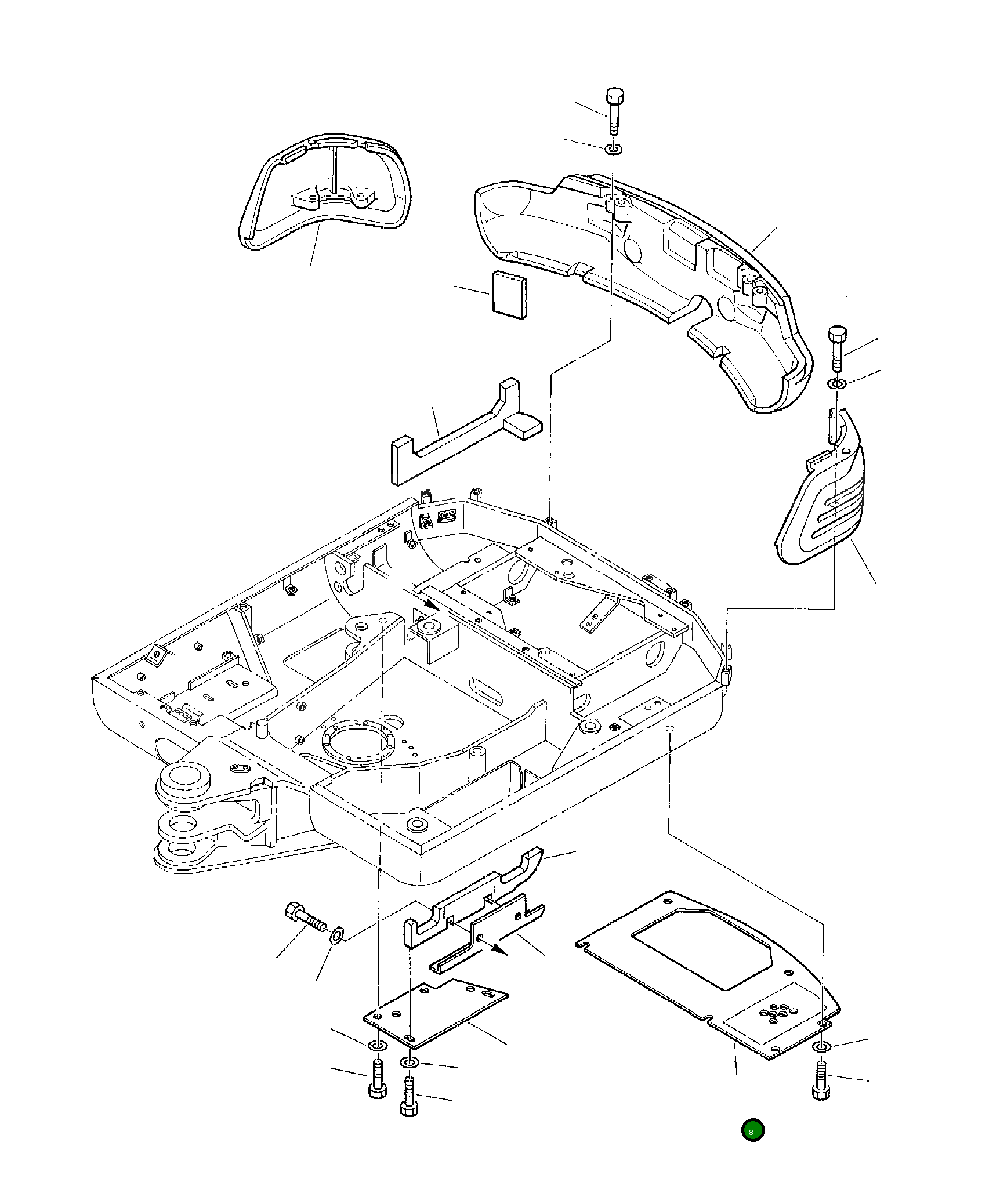 Крышка 3F3035661  Komatsu