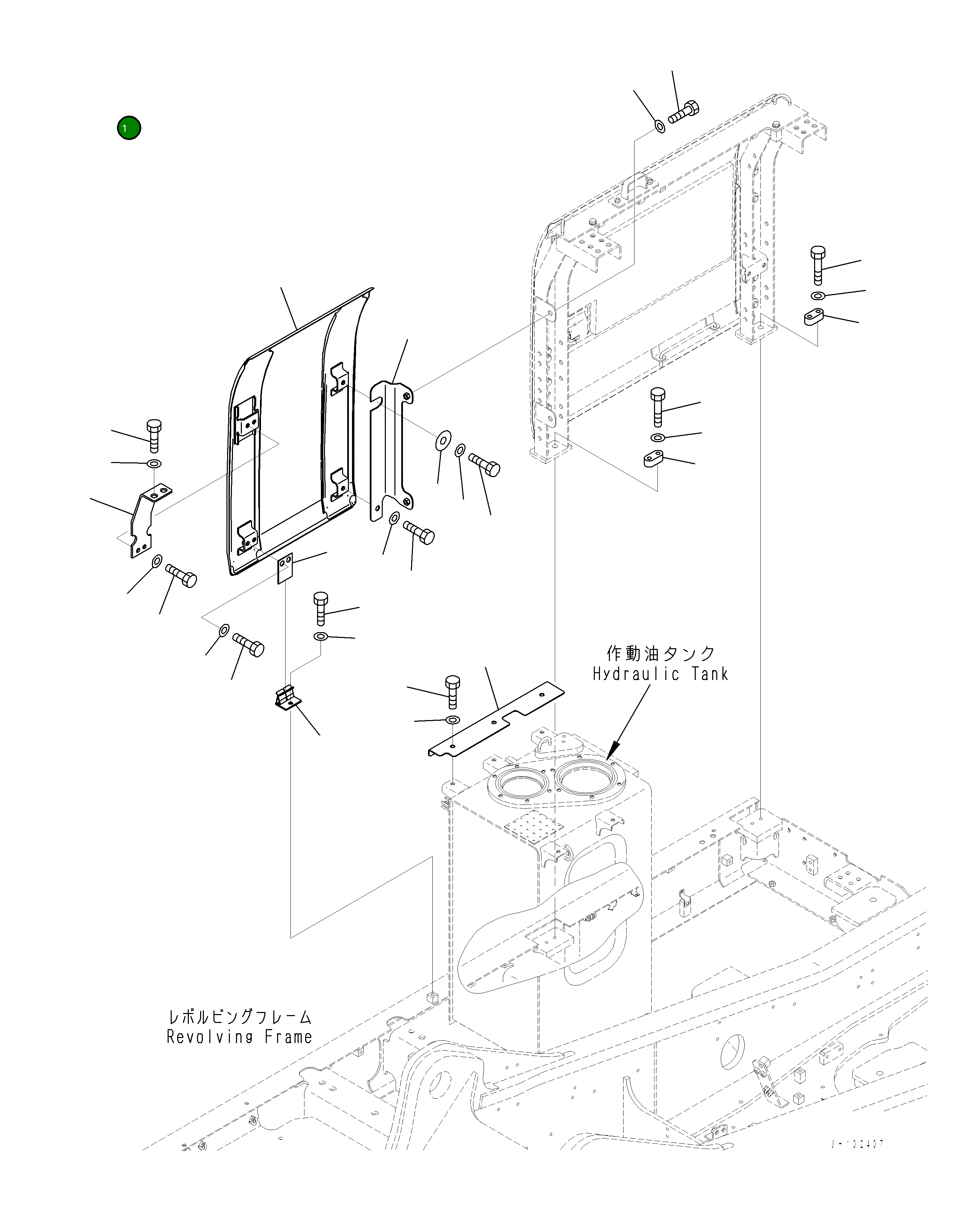 Крышка 2A6-54-13410 Komatsu
