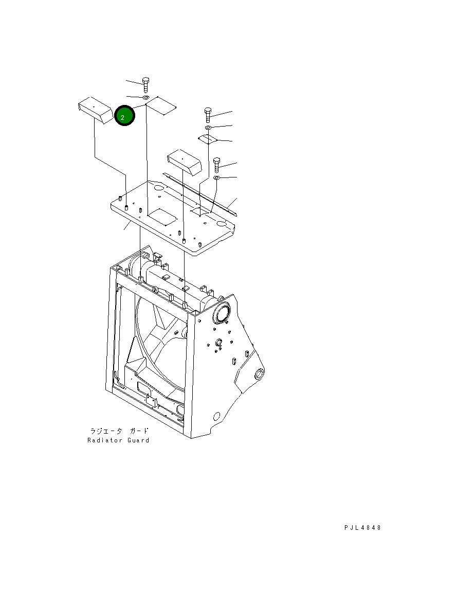 Крышка 195-54-65340 Komatsu