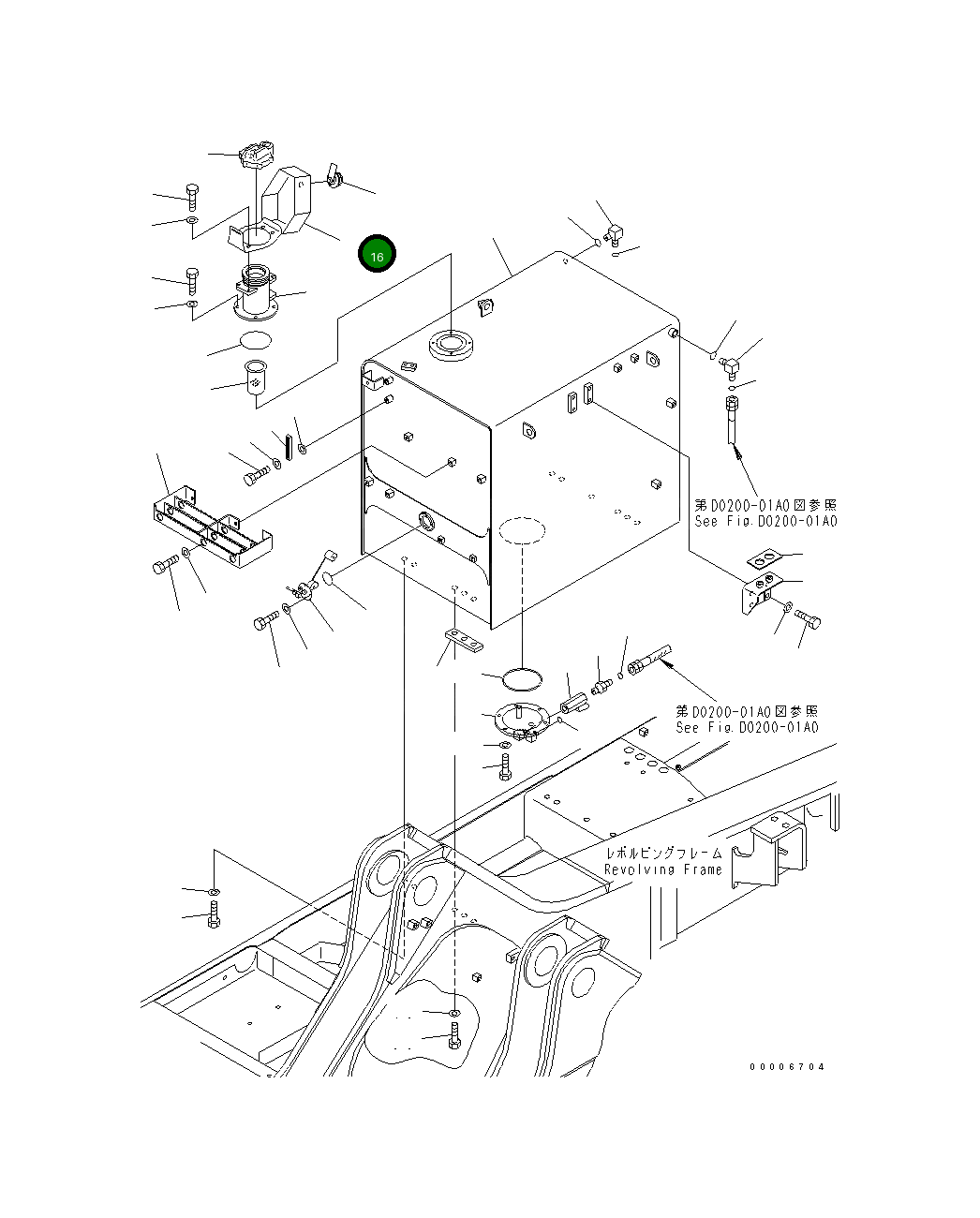 Крышка 21N-04-31150 Komatsu