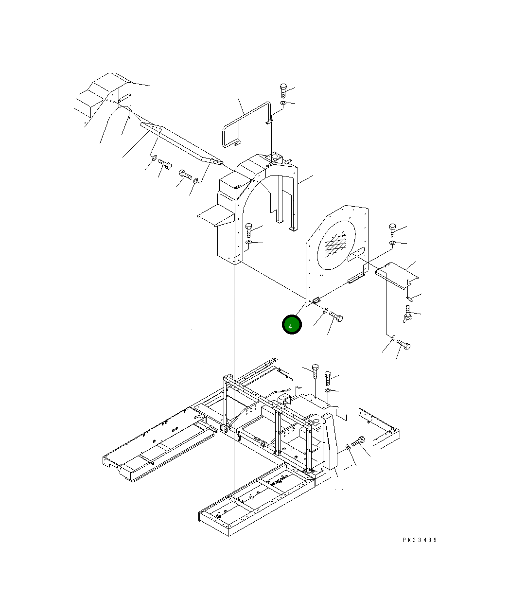 Крышка 8221-54-1420 Komatsu