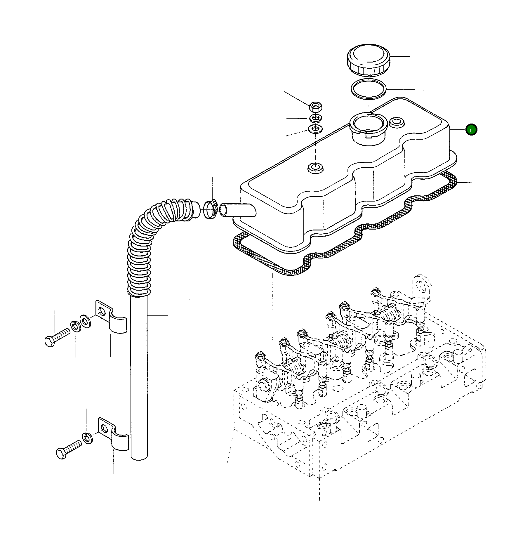 Крышка 4911409M1 Komatsu