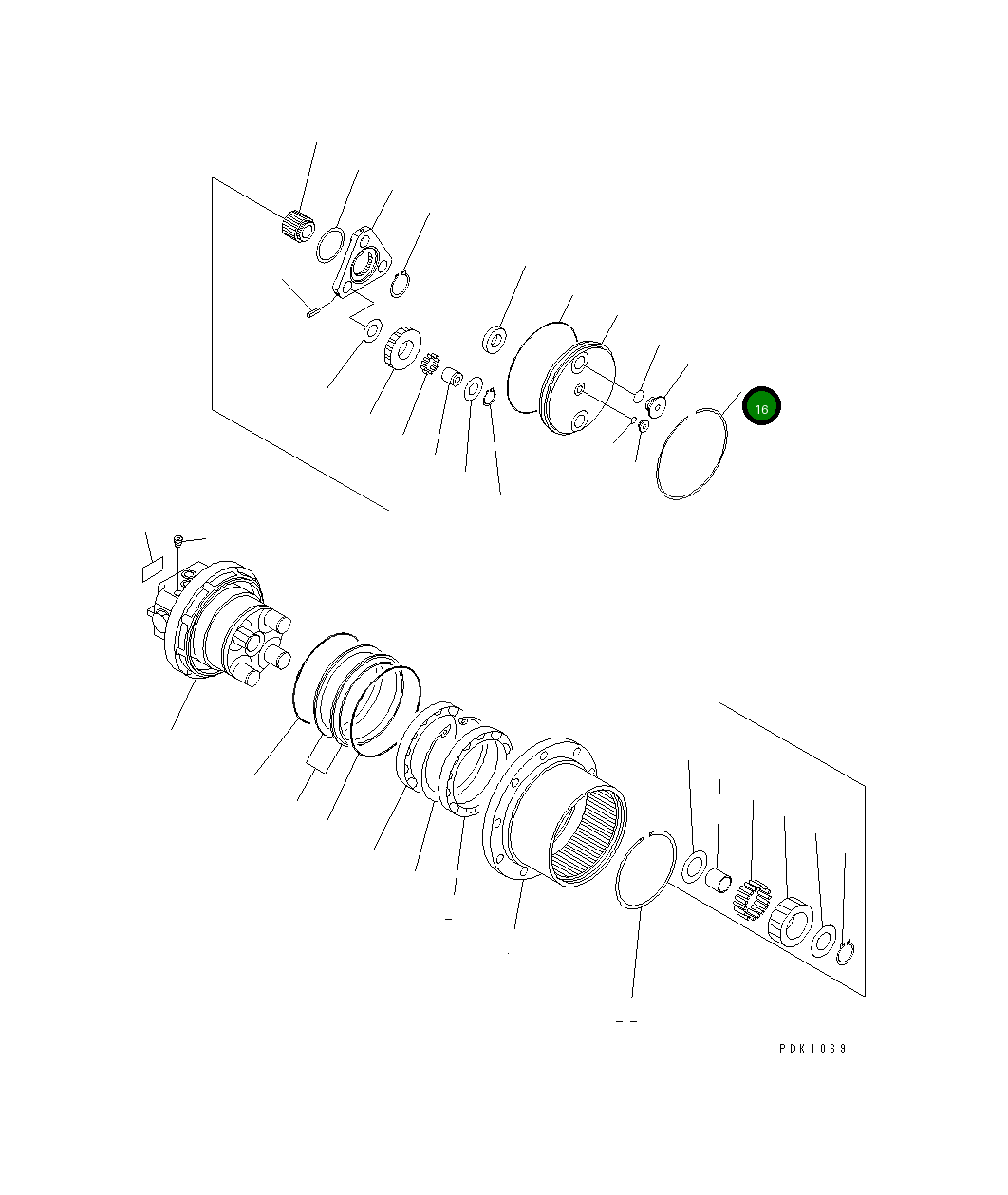 Кольцо FUFRP-1288-13 Komatsu