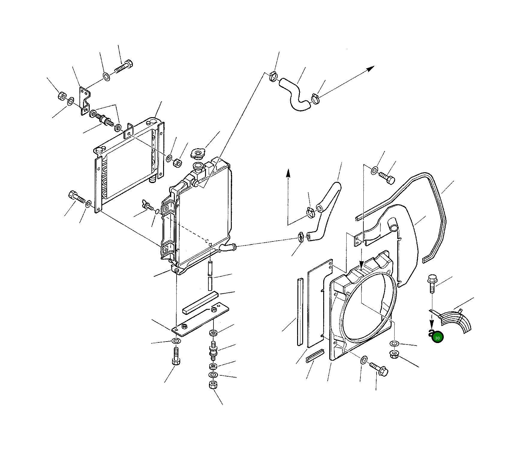 Крышка 3F3007057 Komatsu