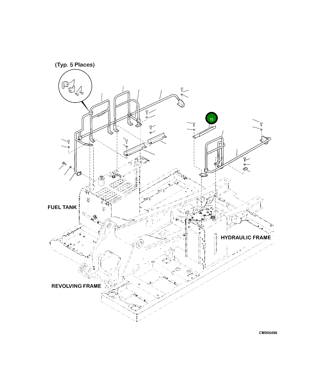 Крышка 207-54-A9640  Komatsu