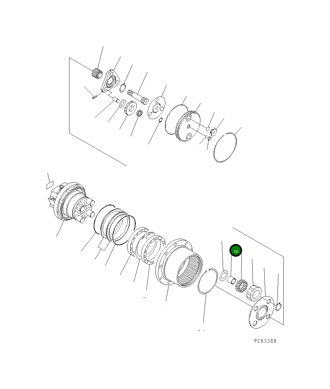 Кольцо FUFZD8529110 Komatsu