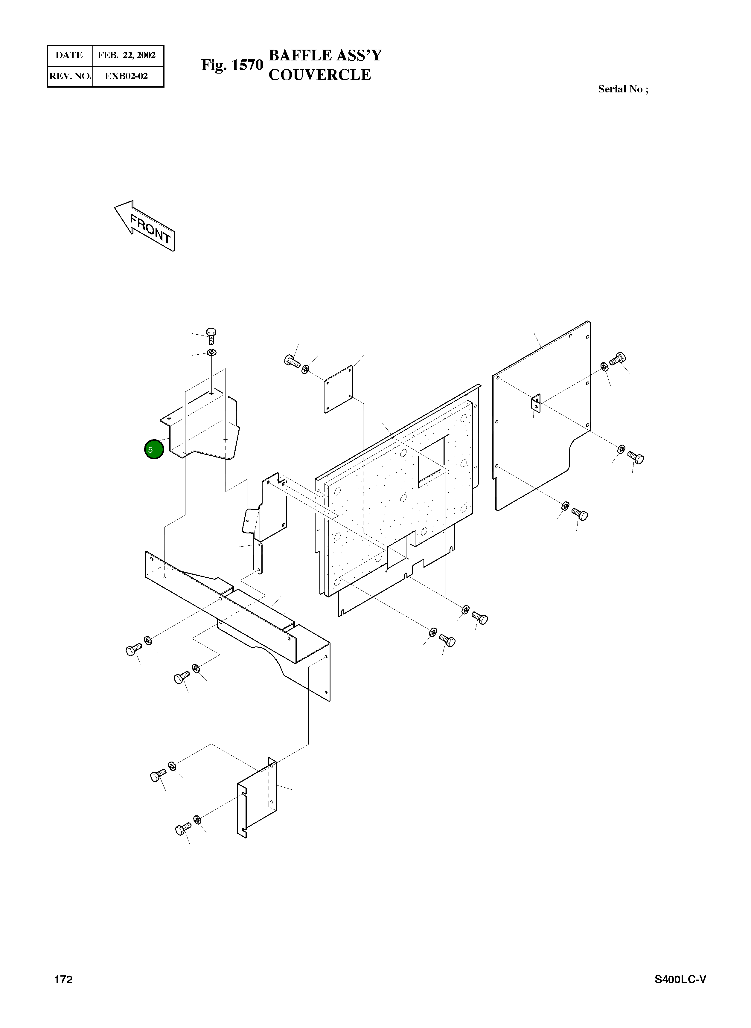 Крышка 2627-1170A Komatsu
