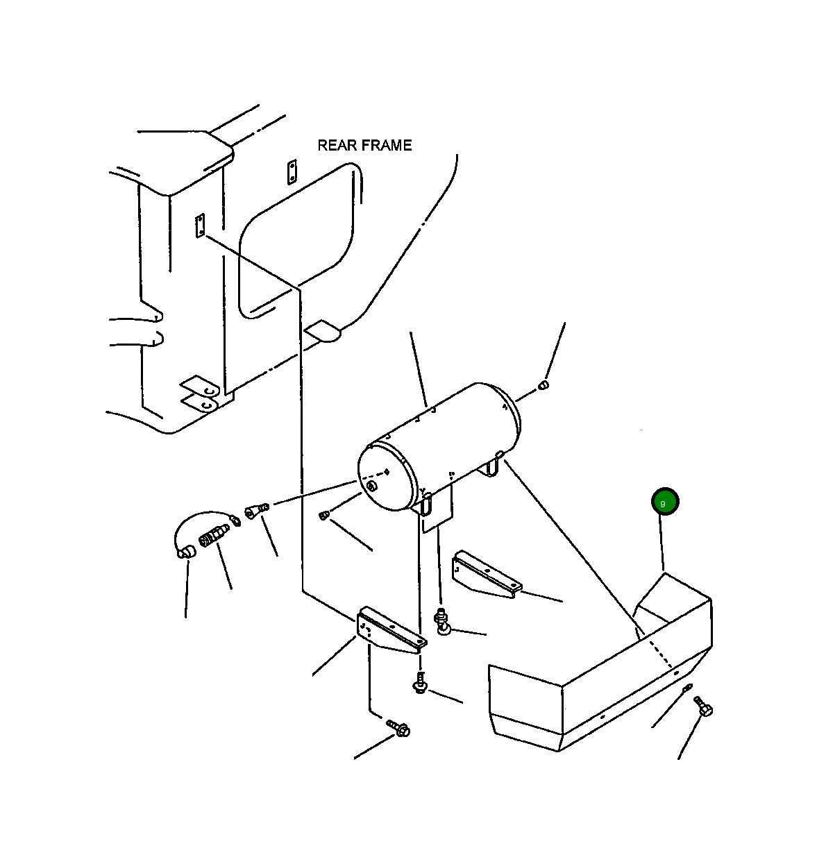 Крышка 421-35-13910 Komatsu