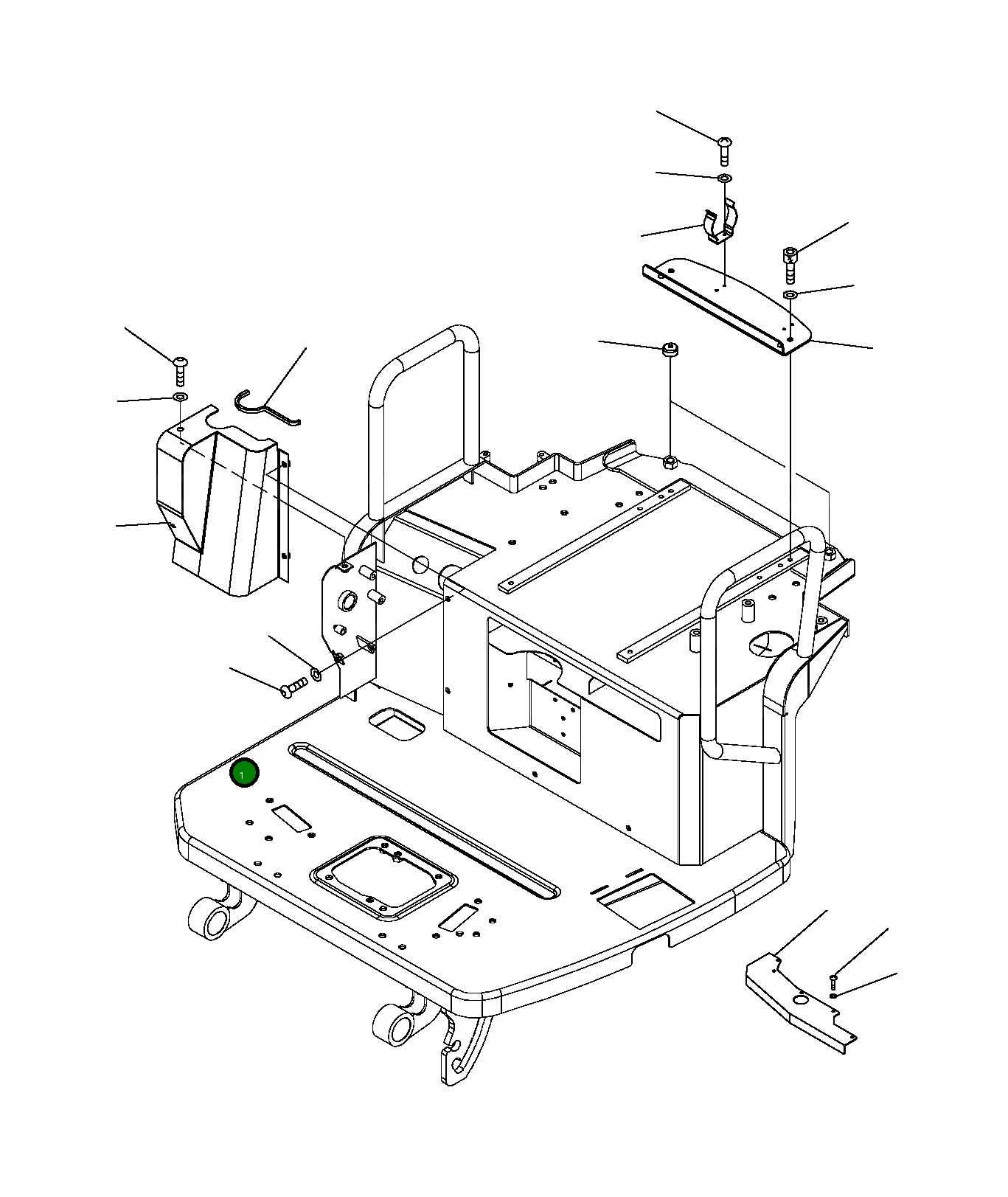 Крышка 22J-43-R6281 Komatsu