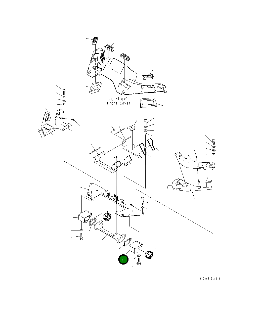 Крышка 423-925-4433 Komatsu