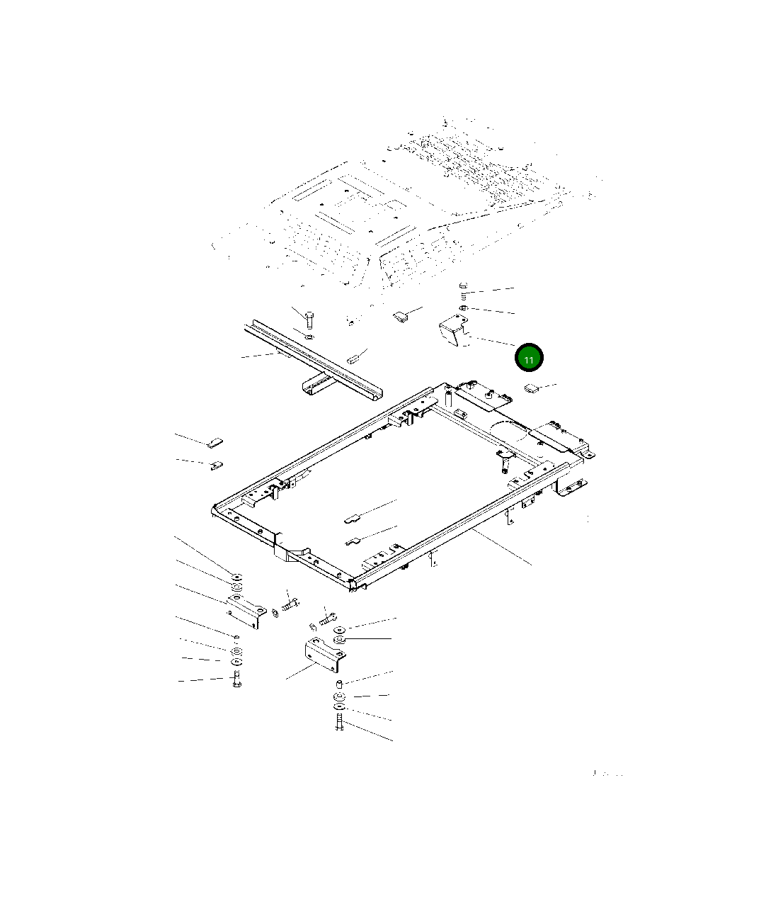 Крышка 418-54-62550 Komatsu