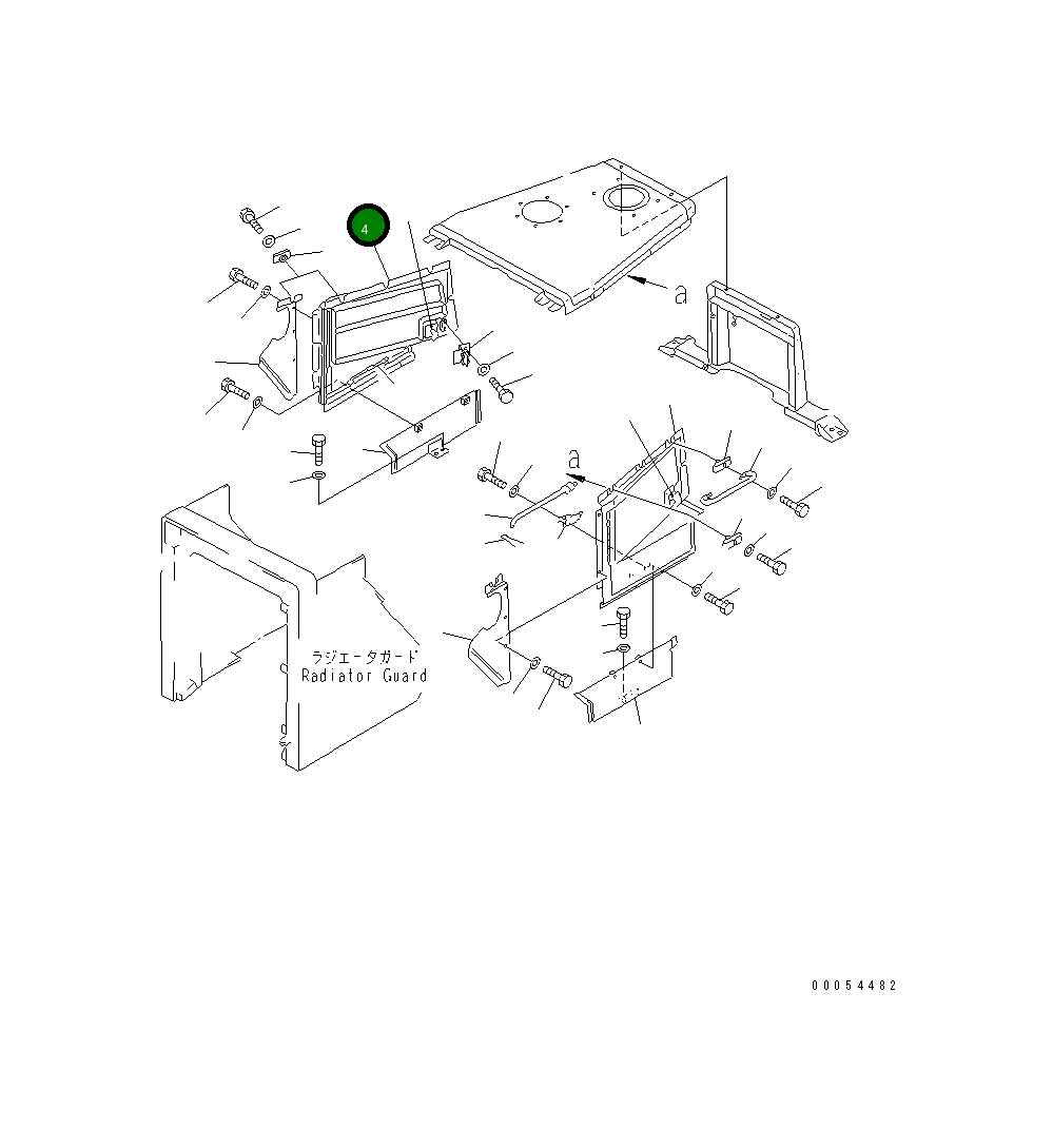 Крышка 154-54-43471 Komatsu
