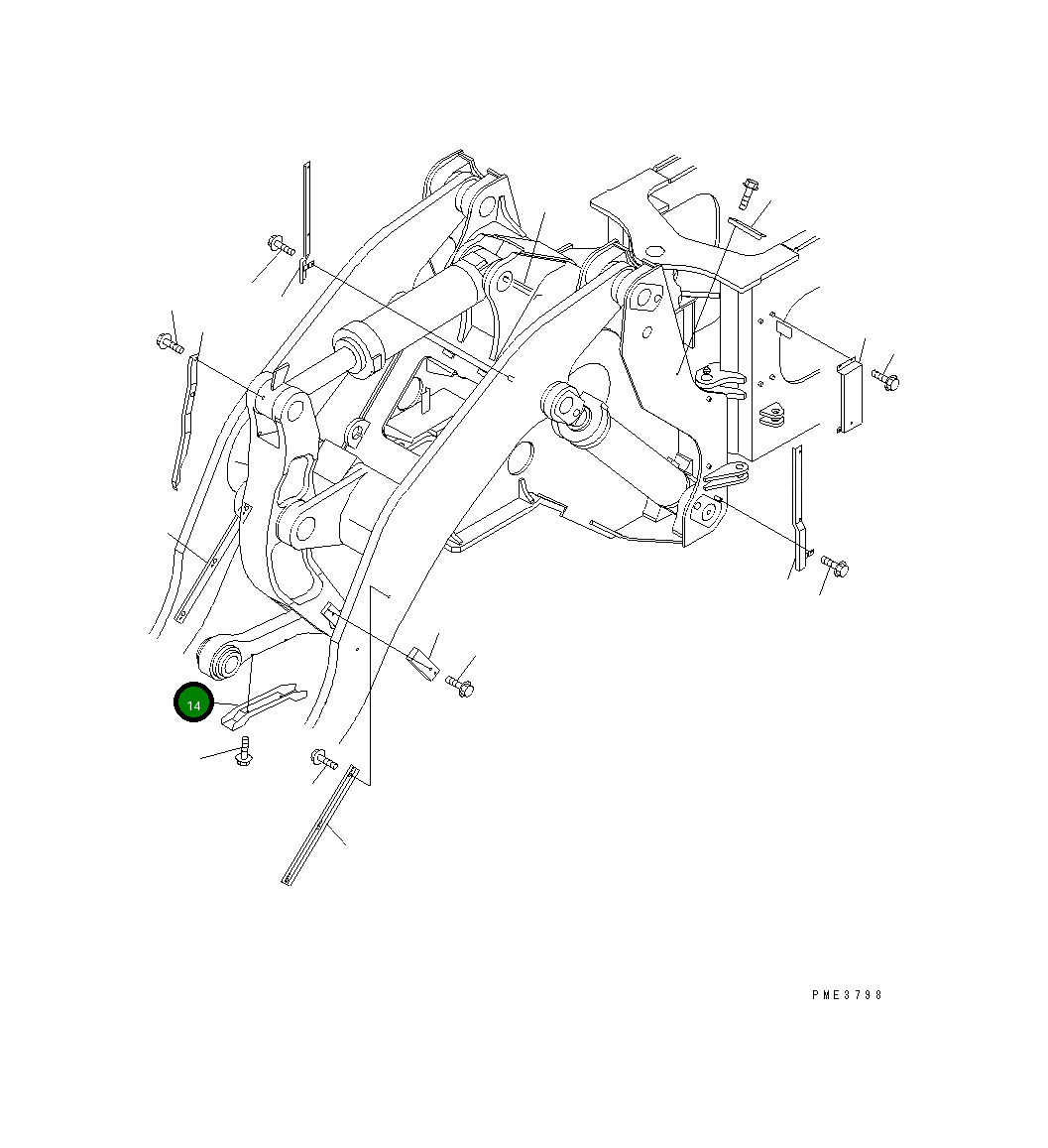 Крышка 425-S95-3910  Komatsu