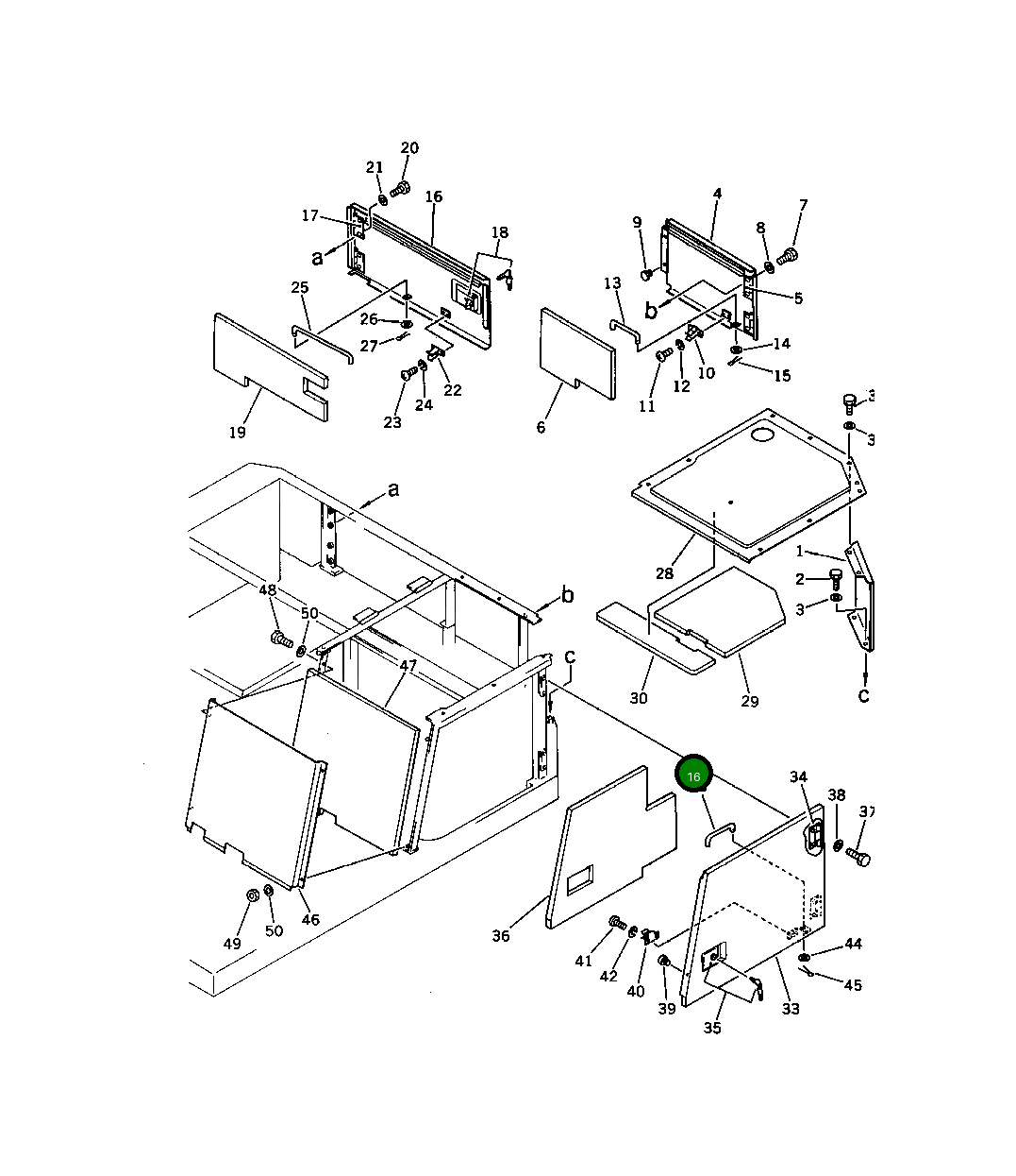 Крышка 201-54-41170 Komatsu
