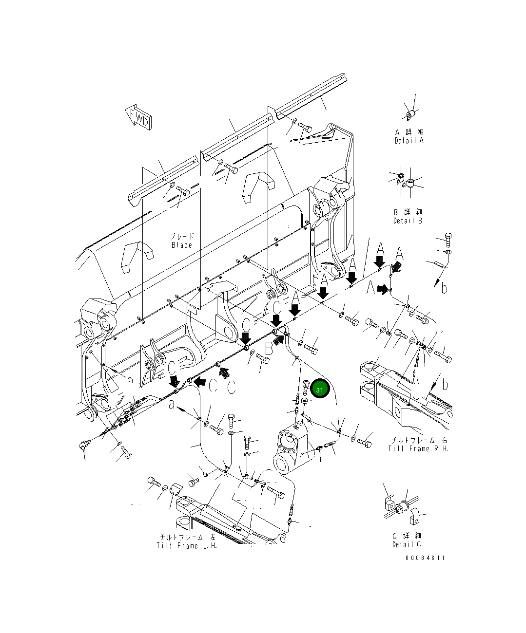 Болт 01252-72450 Komatsu