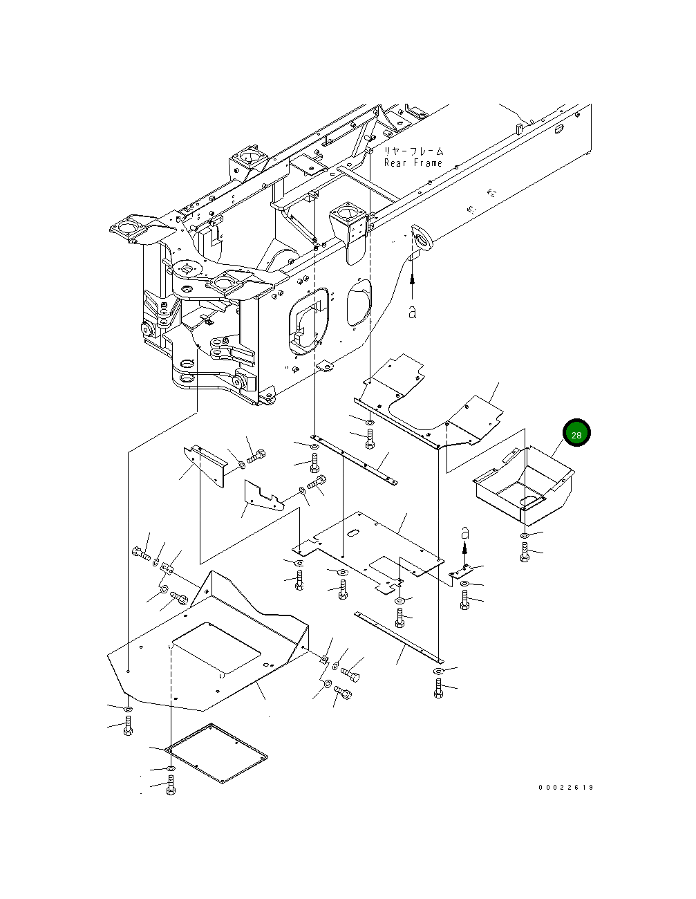 Крышка 417-Z97-3191 Komatsu