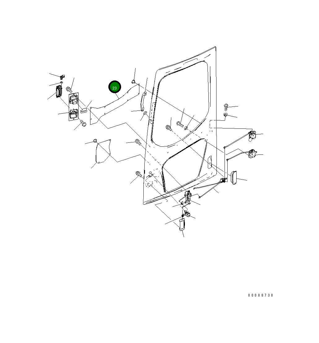 Крышка 22B-54-27361 Komatsu