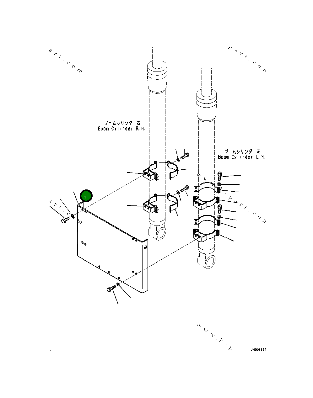 Крышка 20Y-54-86510 Komatsu