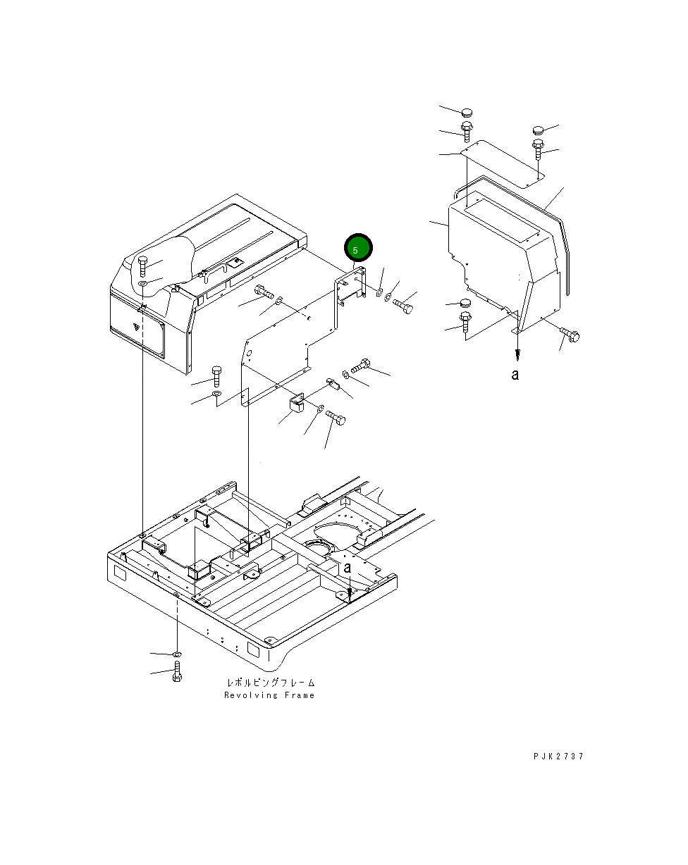 Крышка 10S-54-21334  Komatsu