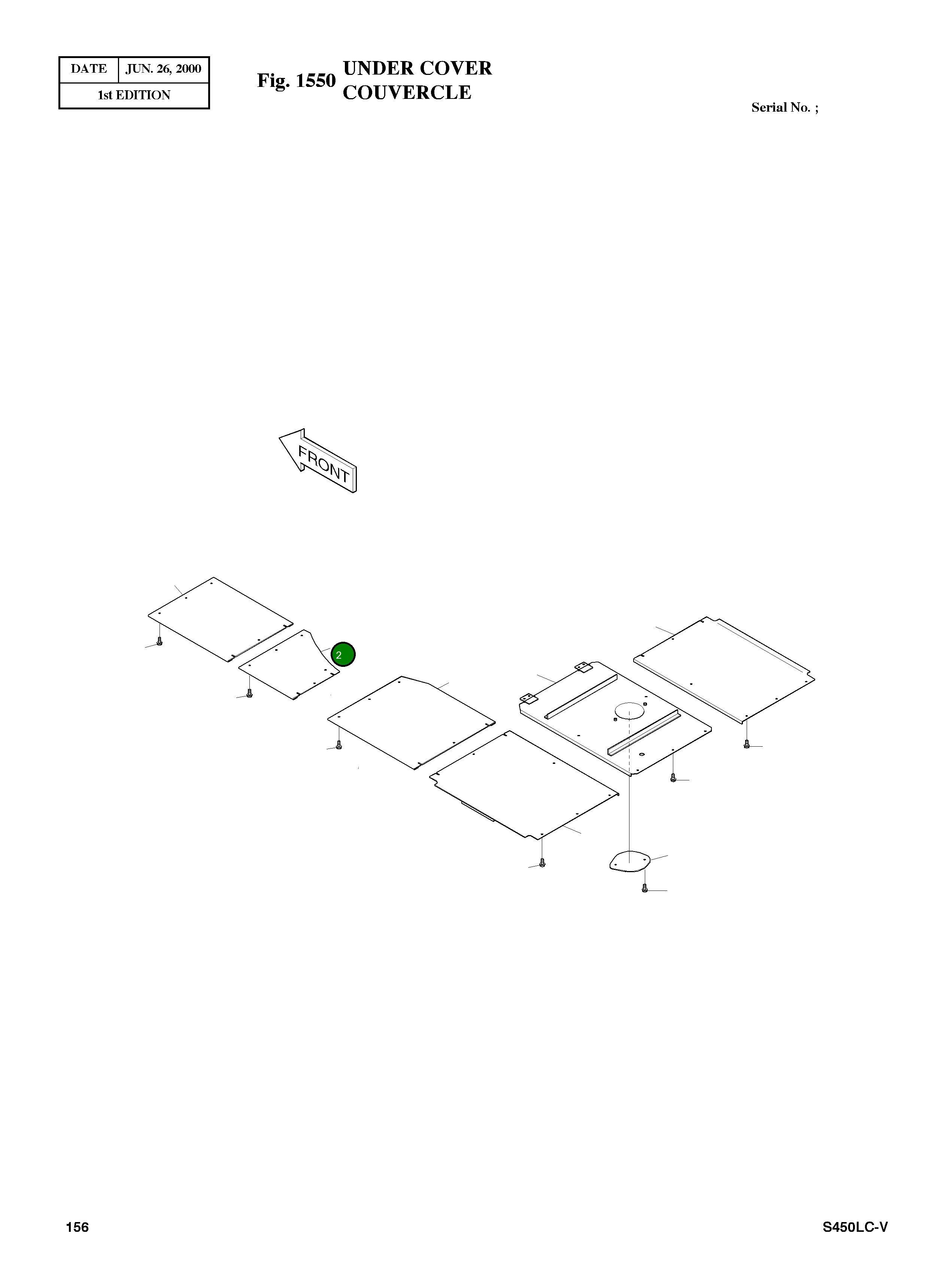 Крышка 2627-1911 Komatsu