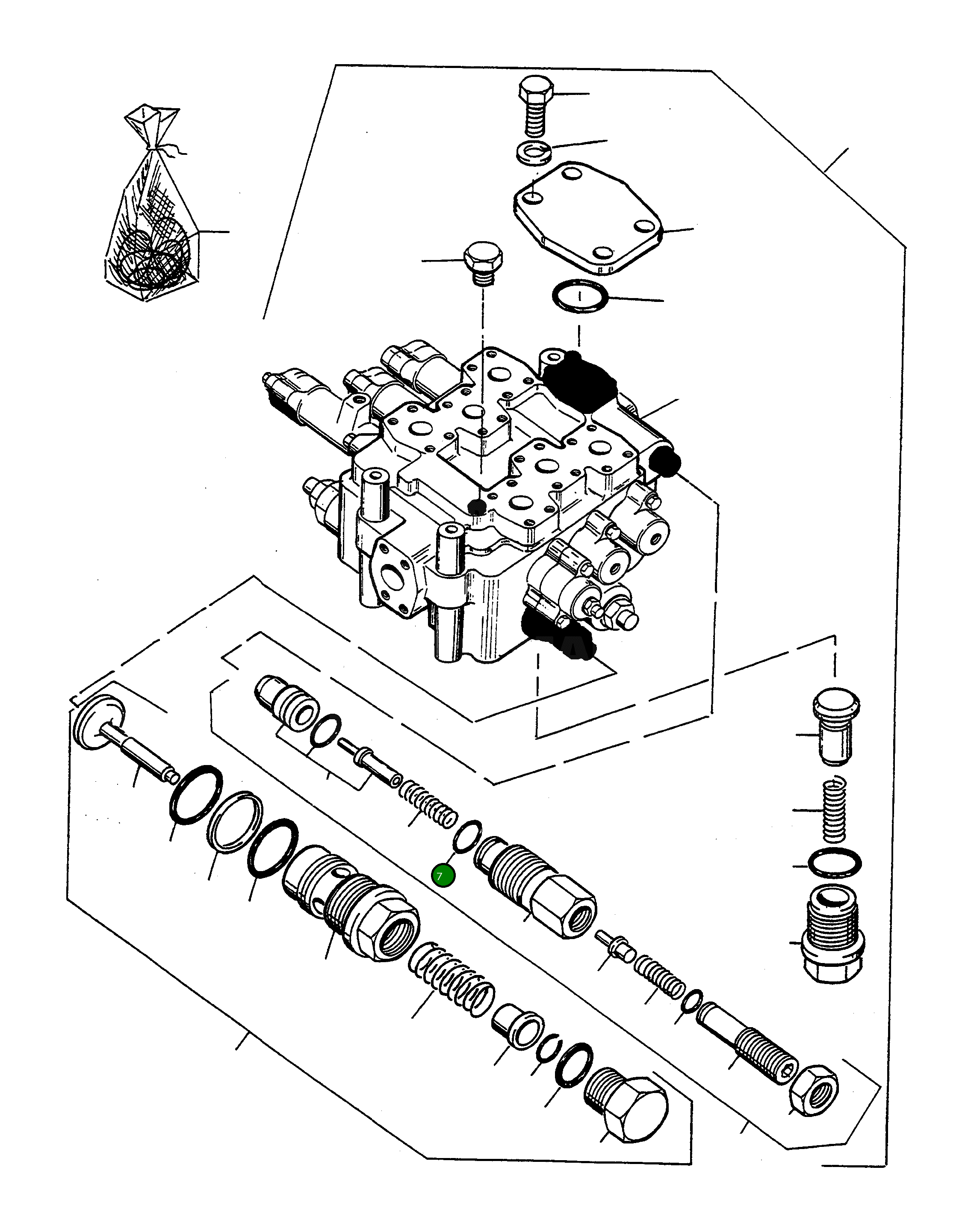 Кольцо уплотнительное (O-Ring) 4913135M1 Komatsu