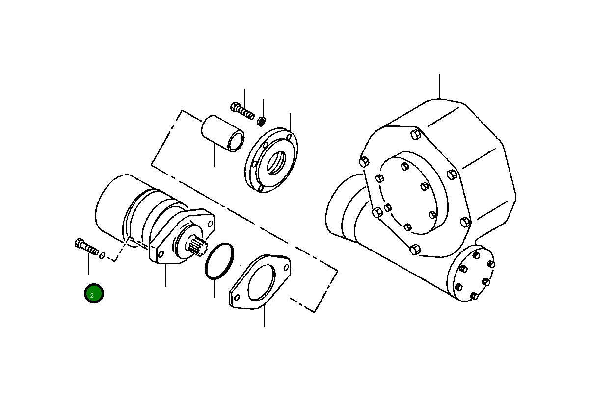 Болт 45 279  Komatsu