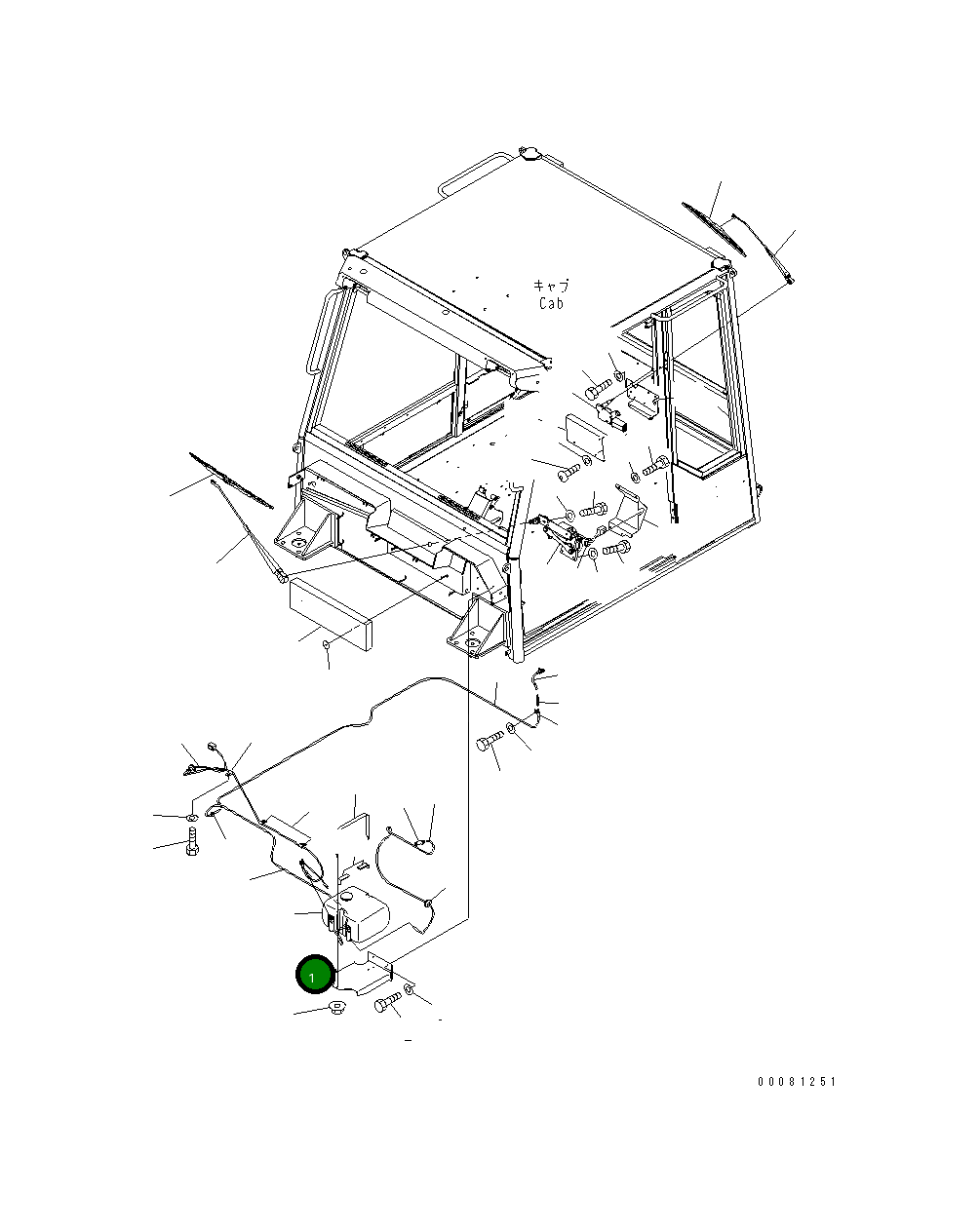Крышка 56B-54-24911 Komatsu