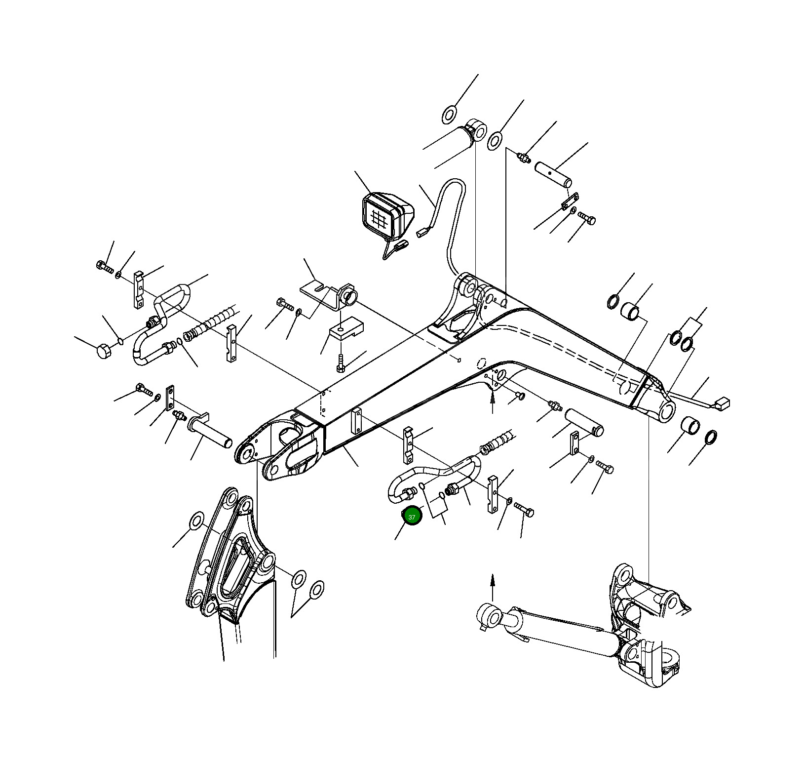 Болт 37A-09-11002 Komatsu
