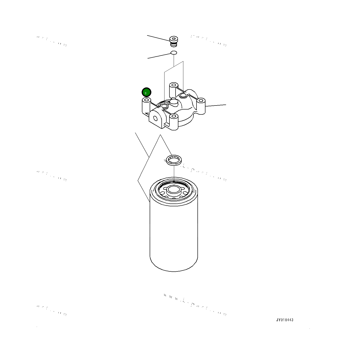 Кольцо уплотнительное (O-Ring) 6735211970 Komatsu