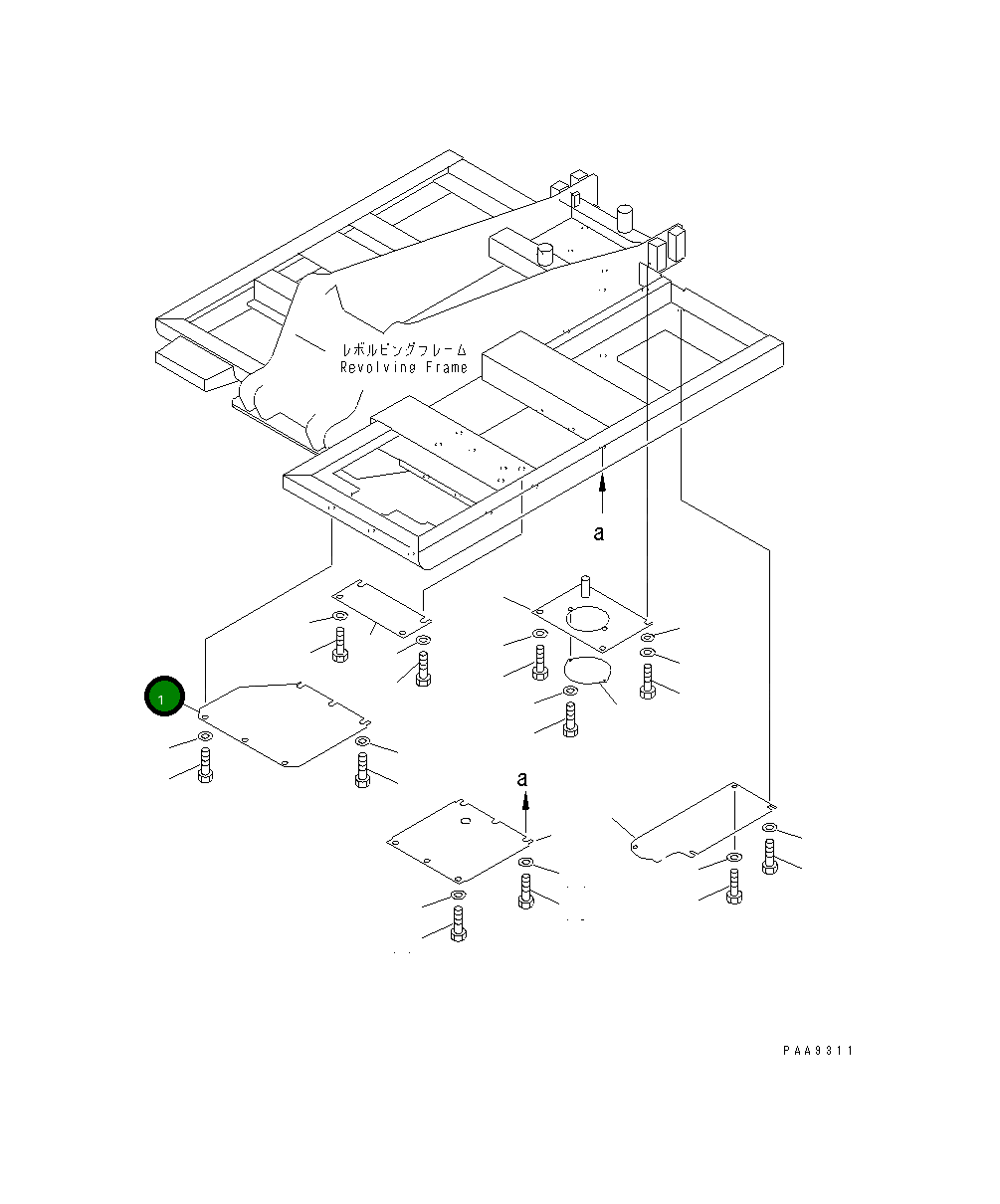 Крышка 203-54-62712 Komatsu